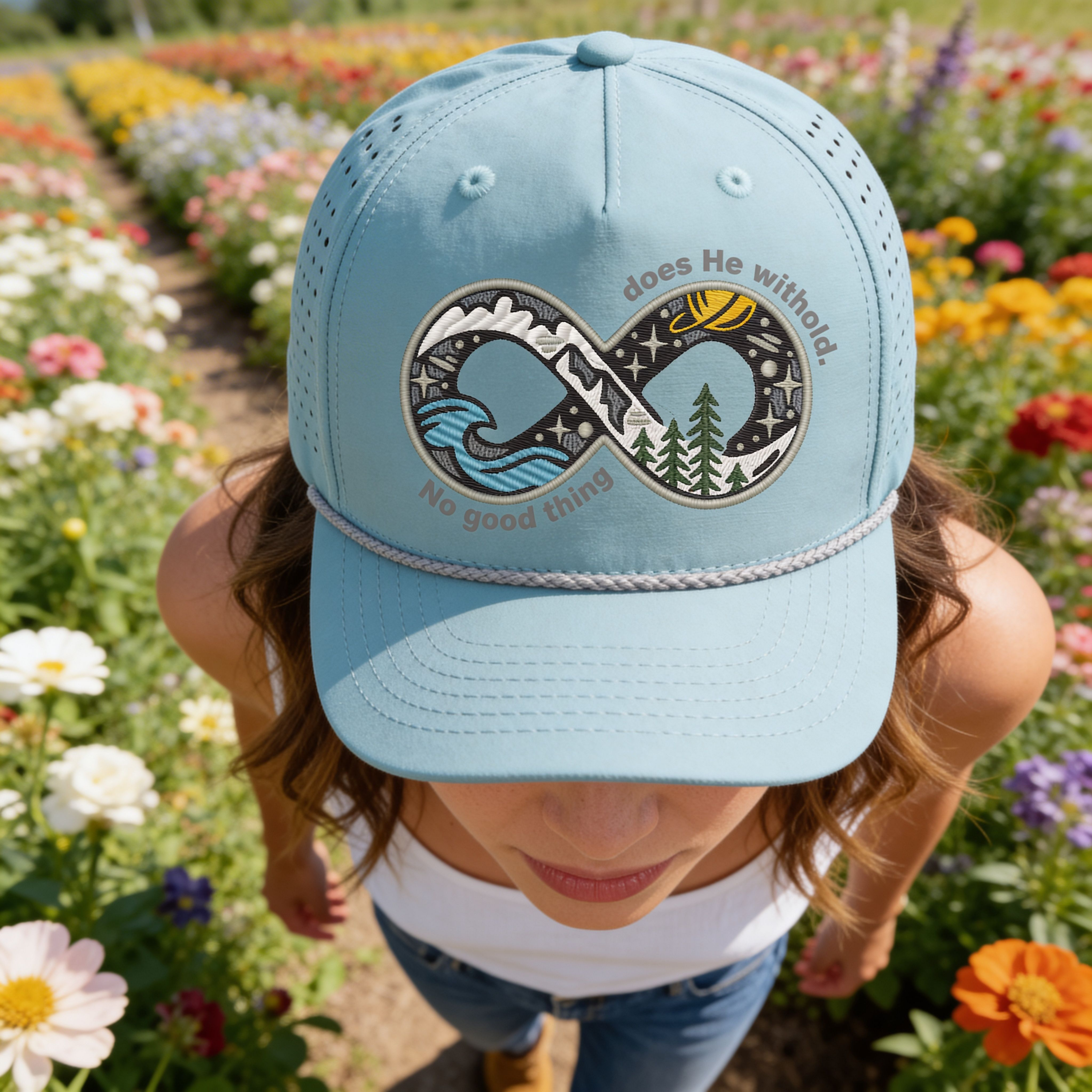 No good thing does He withold - Embroidered Snap Back Hat - Shirtify