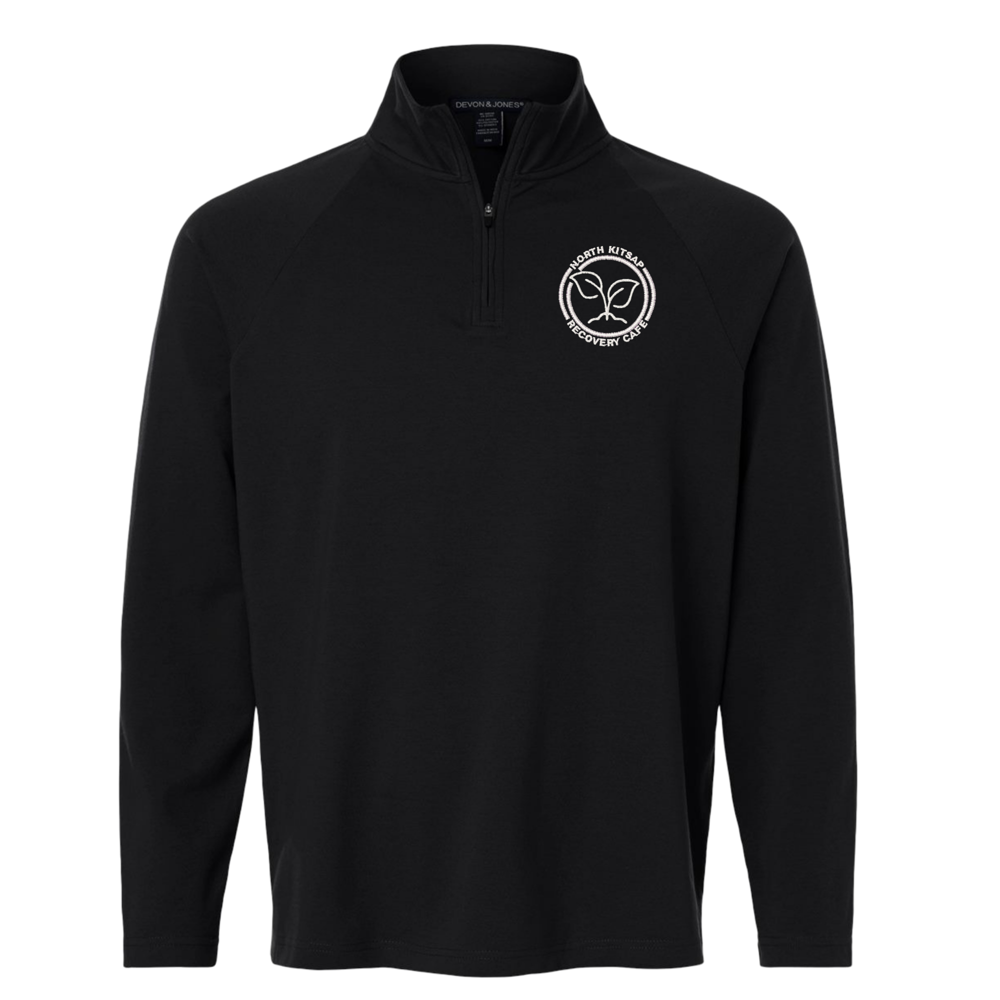 NKR Cafe Men's Seaton Pebble Textured Quarter-Zip Pullover