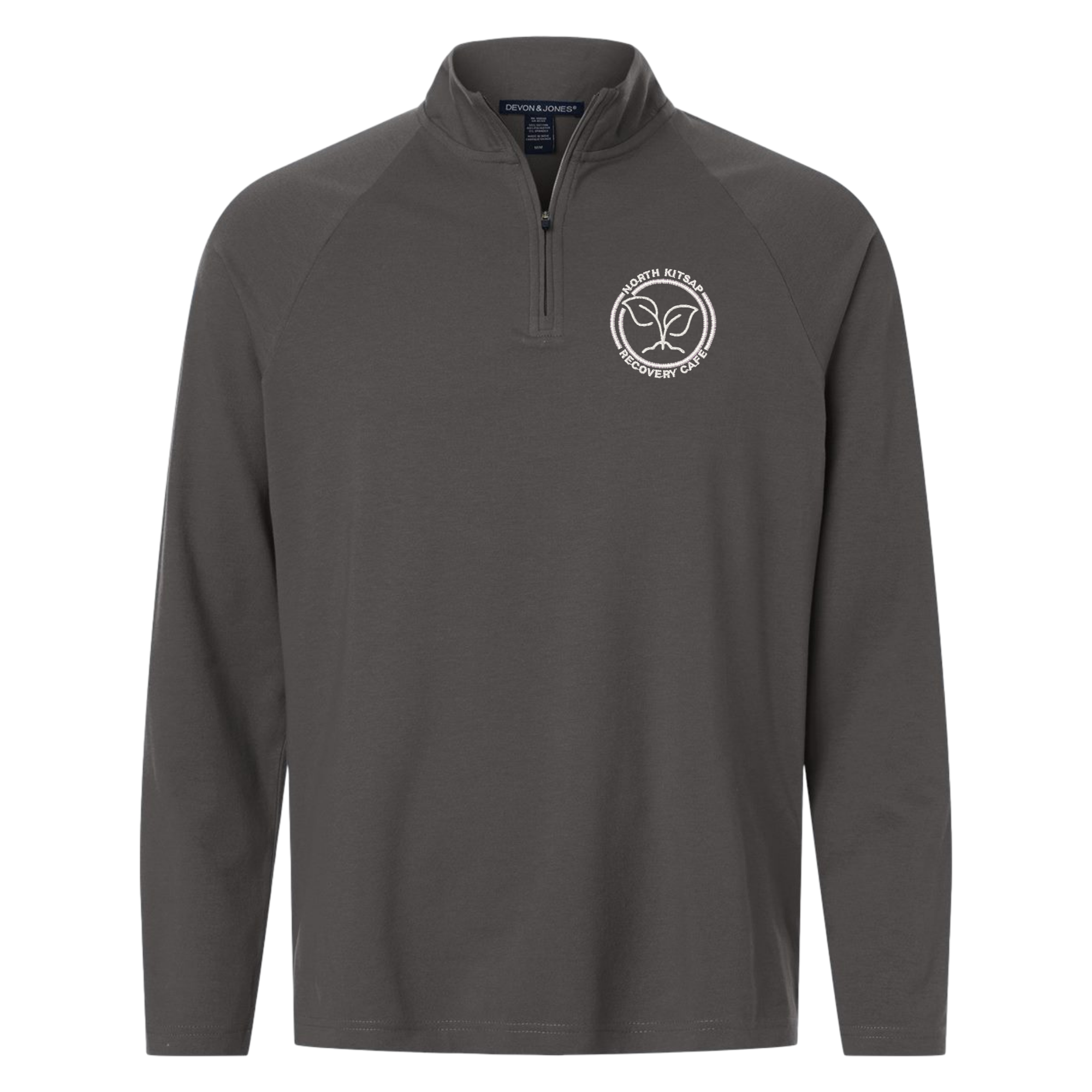 NKR Cafe Men's Seaton Pebble Textured Quarter-Zip Pullover