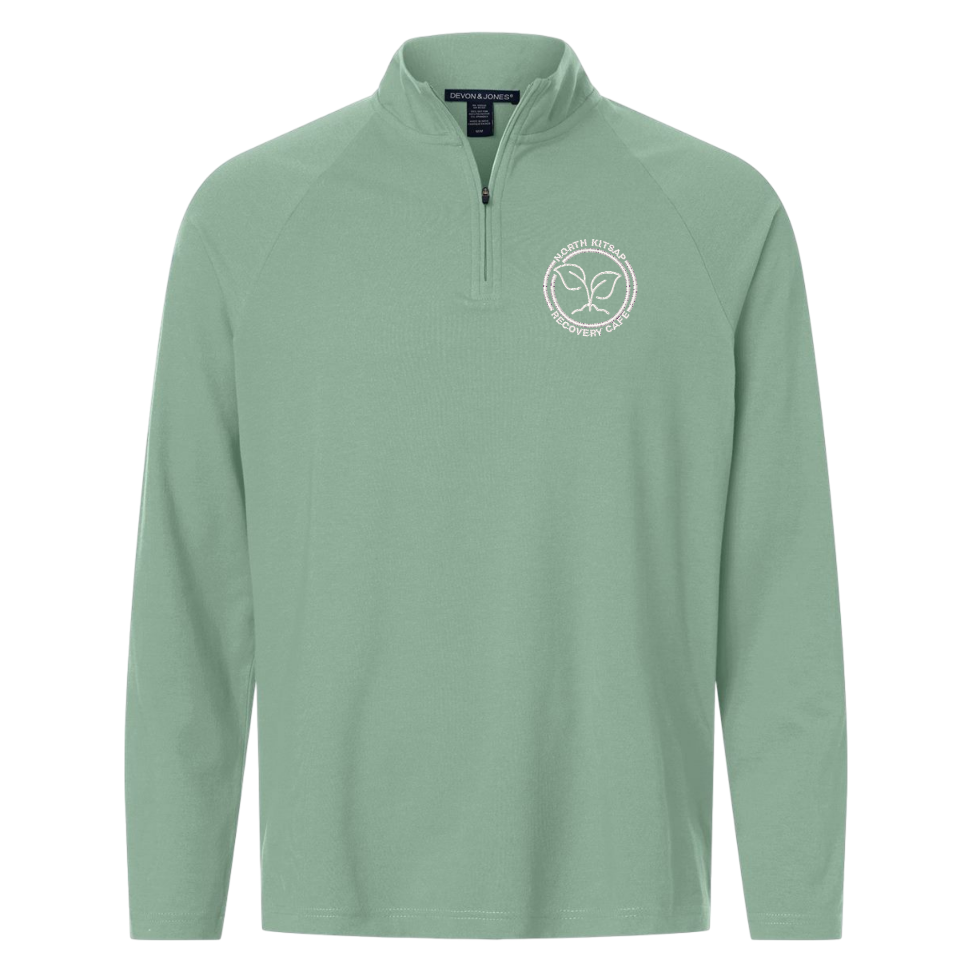 NKR Cafe Men's Seaton Pebble Textured Quarter-Zip Pullover