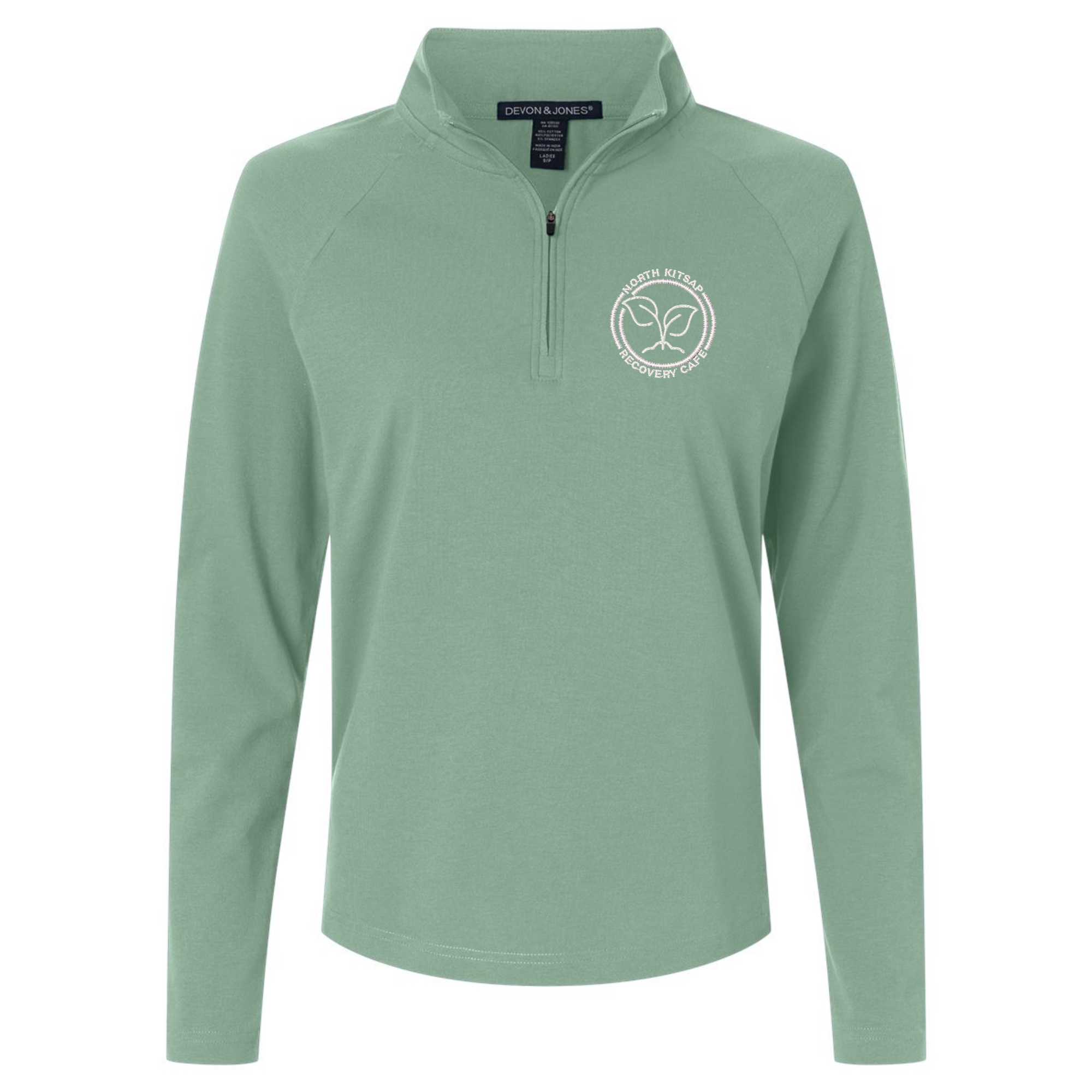 NKR Cafe Women's Seaton Pebble Textured Quarter-Zip Pullover