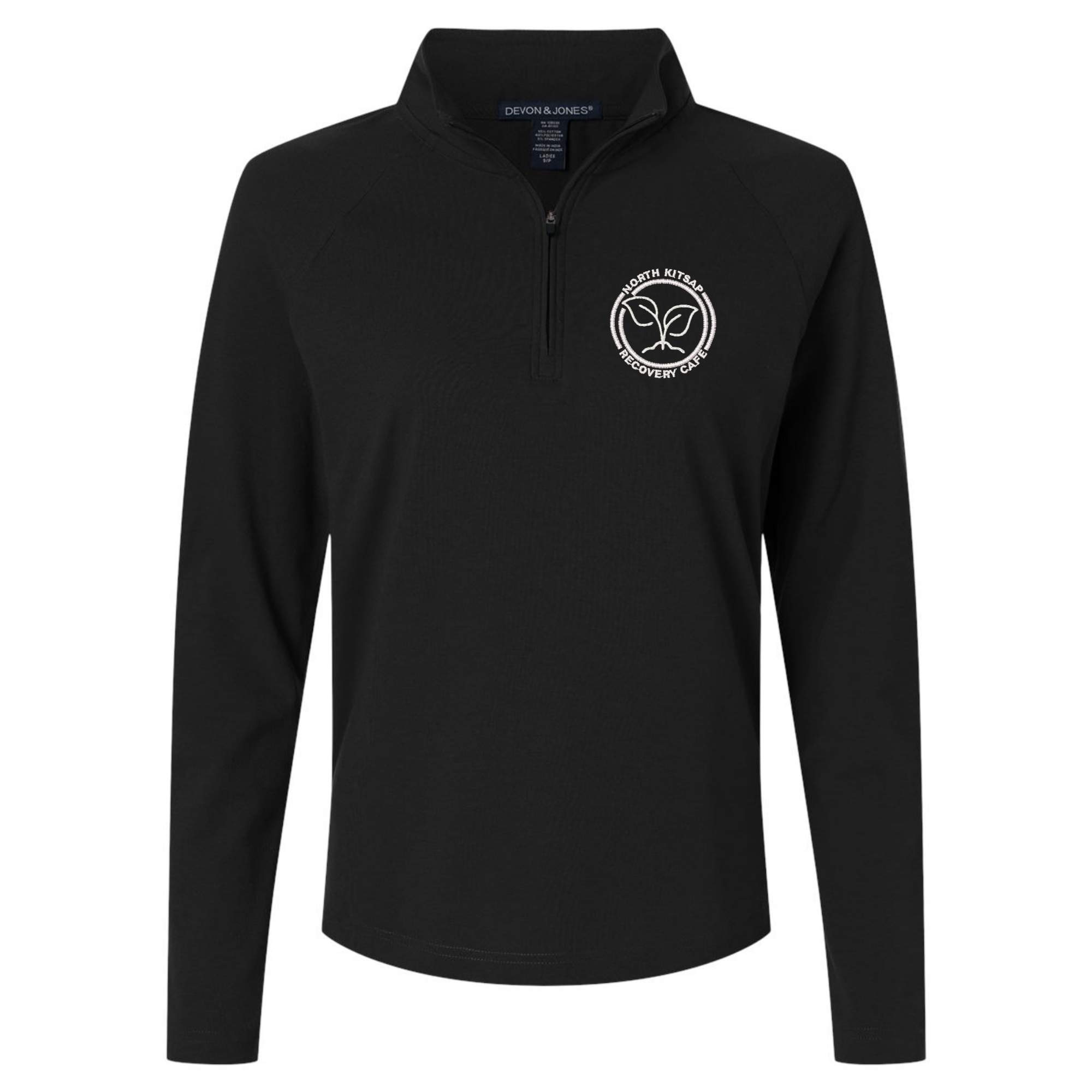 NKR Cafe Women's Seaton Pebble Textured Quarter-Zip Pullover