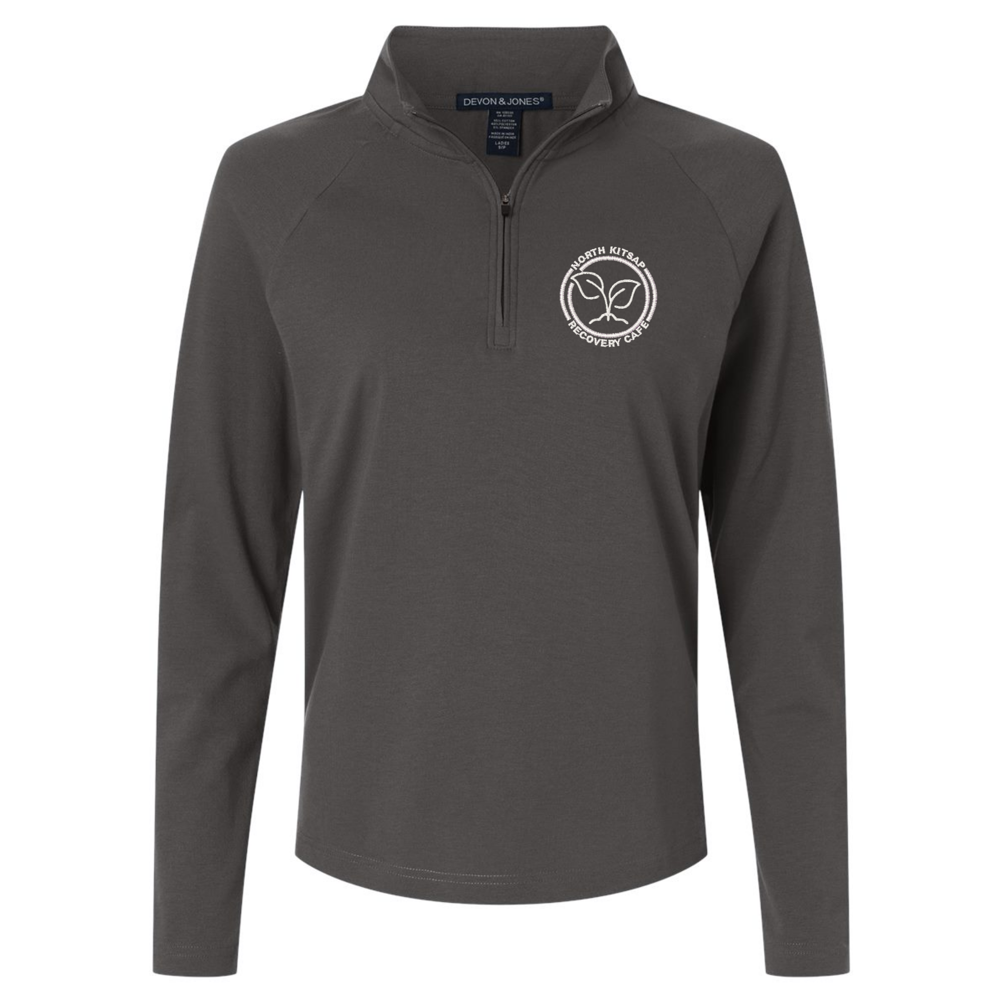 NKR Cafe Women's Seaton Pebble Textured Quarter-Zip Pullover