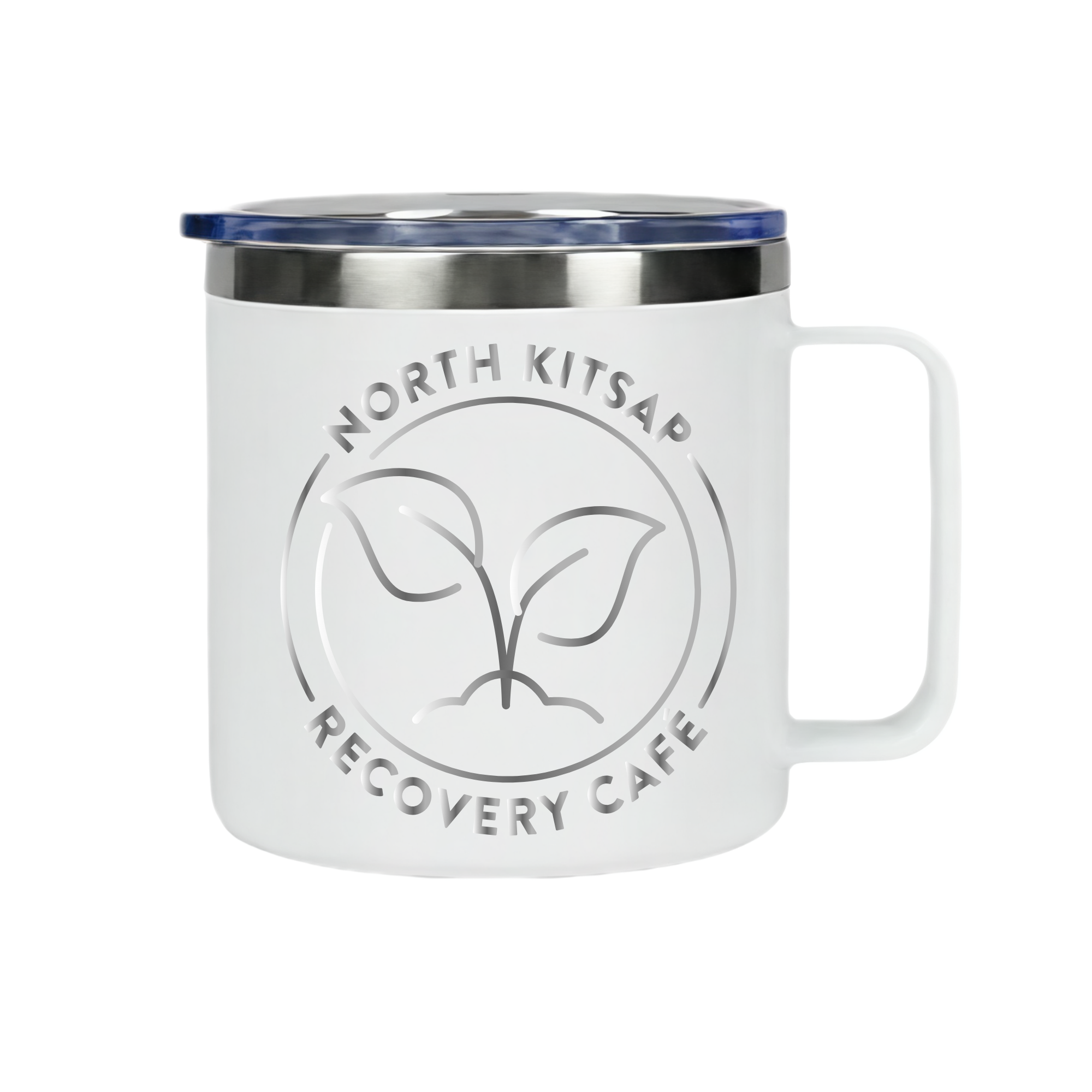 NKR Cafe Laser Engraved Camping Mug with Lid
