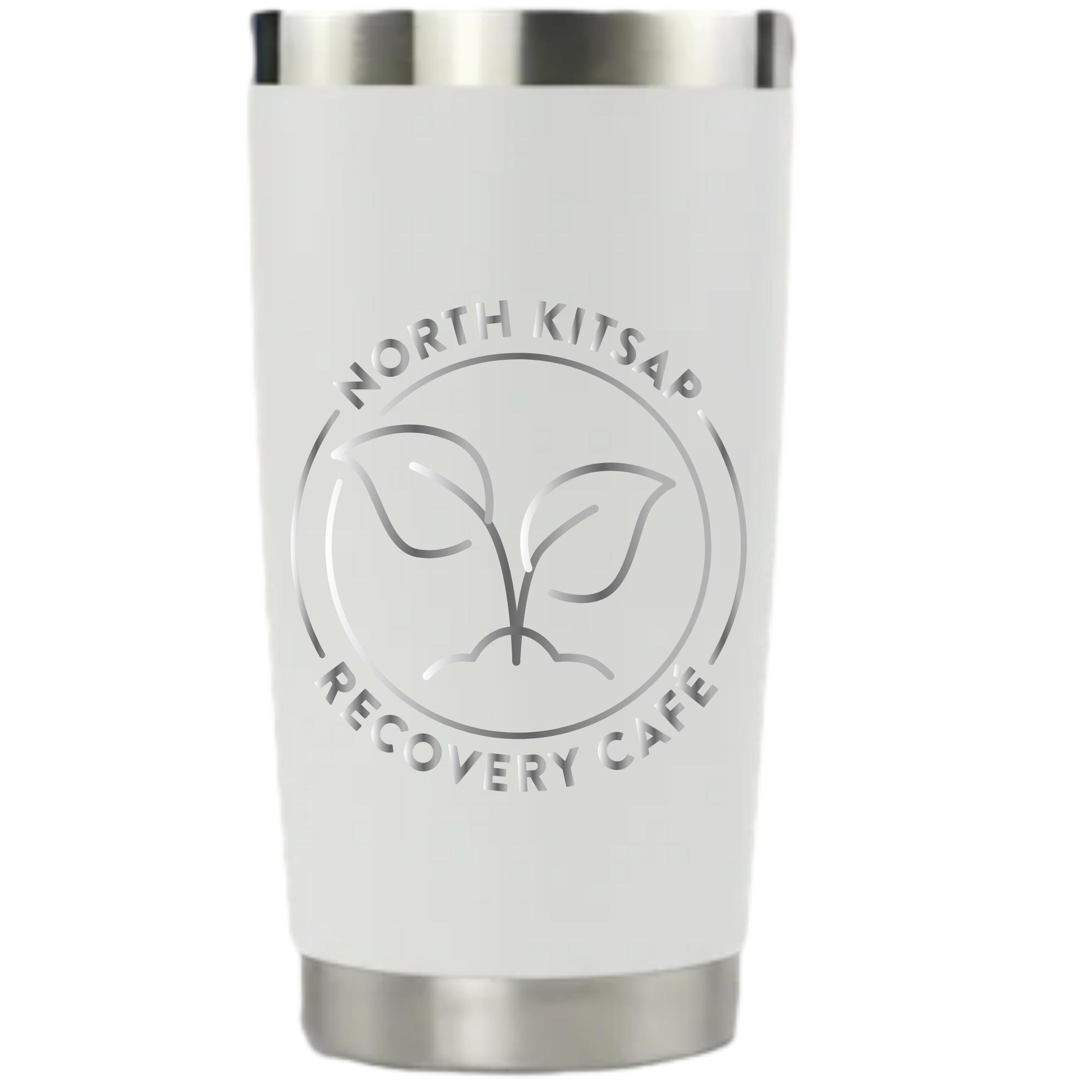 NKR Cafe Laser Engraved 20oz Tumbler with Sliding lid
