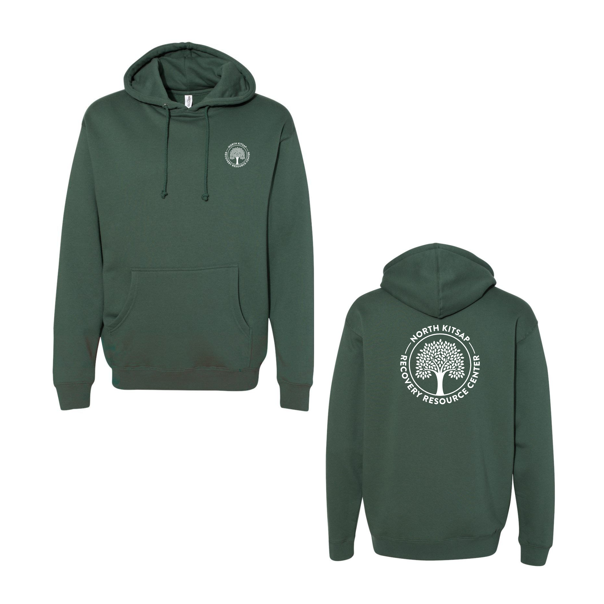 NKR Center White Logo Hoodie - Shirtify