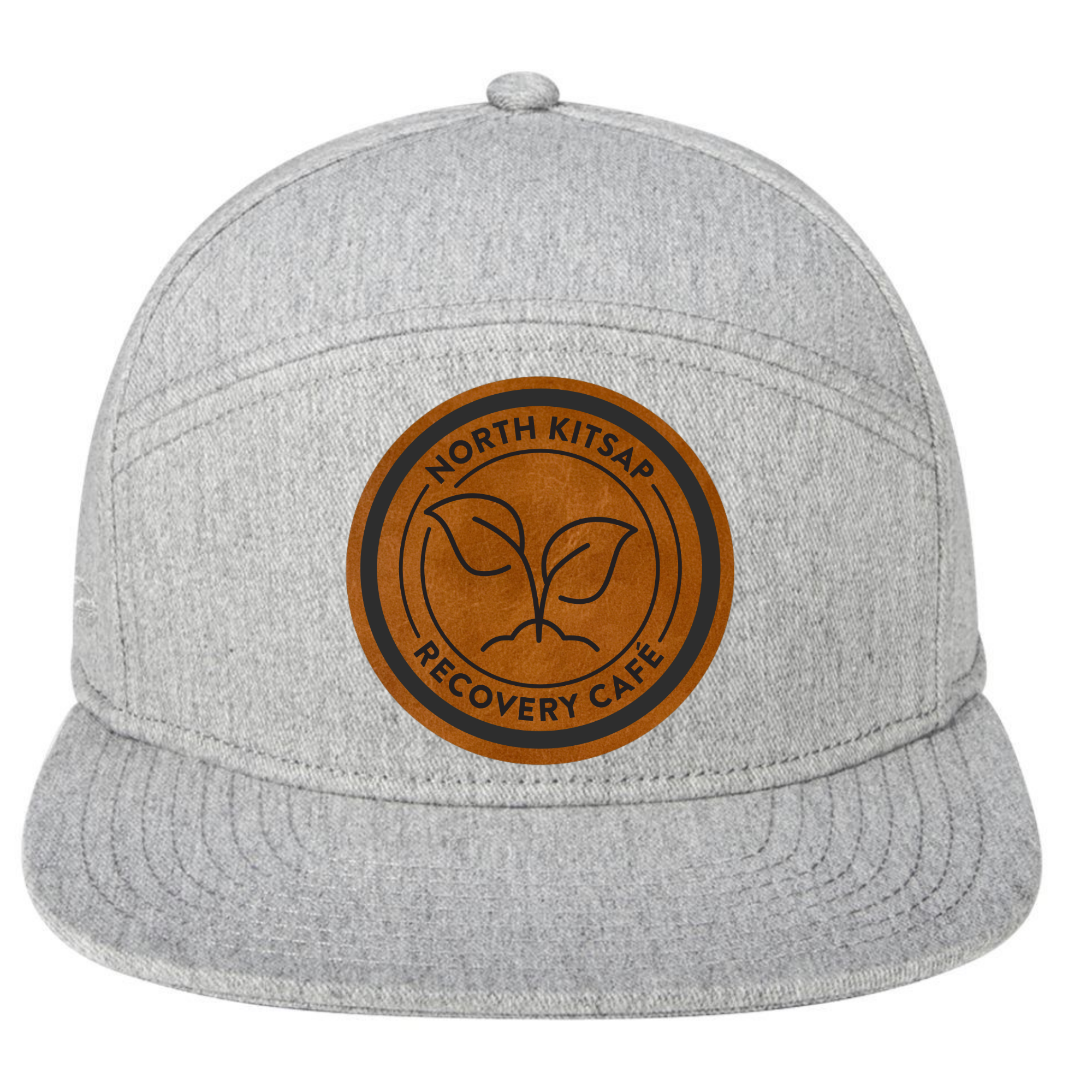 NKR Cafe Leather Six-Panel Patch Hat - Shirtify