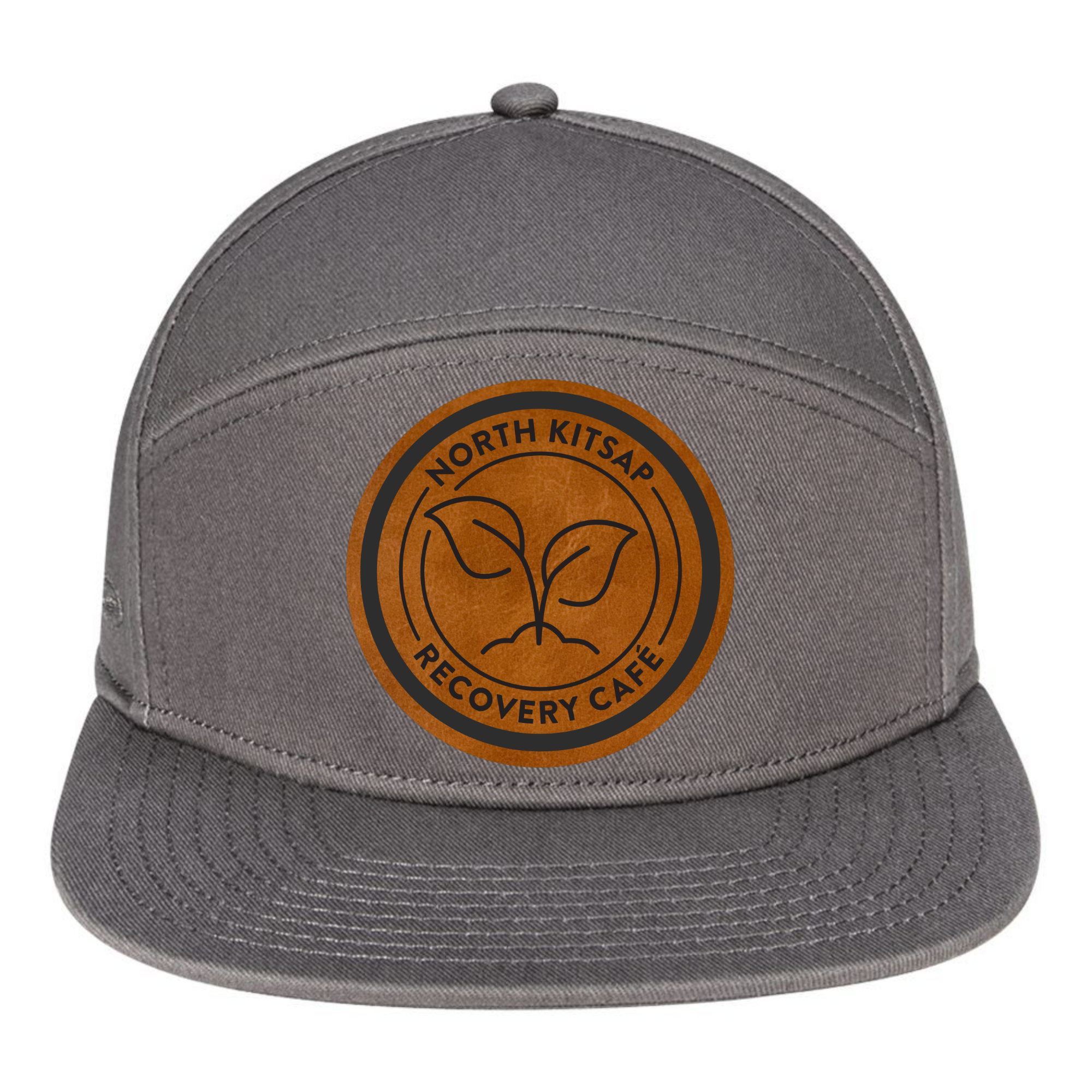 NKR Cafe Leather Six-Panel Patch Hat - Shirtify