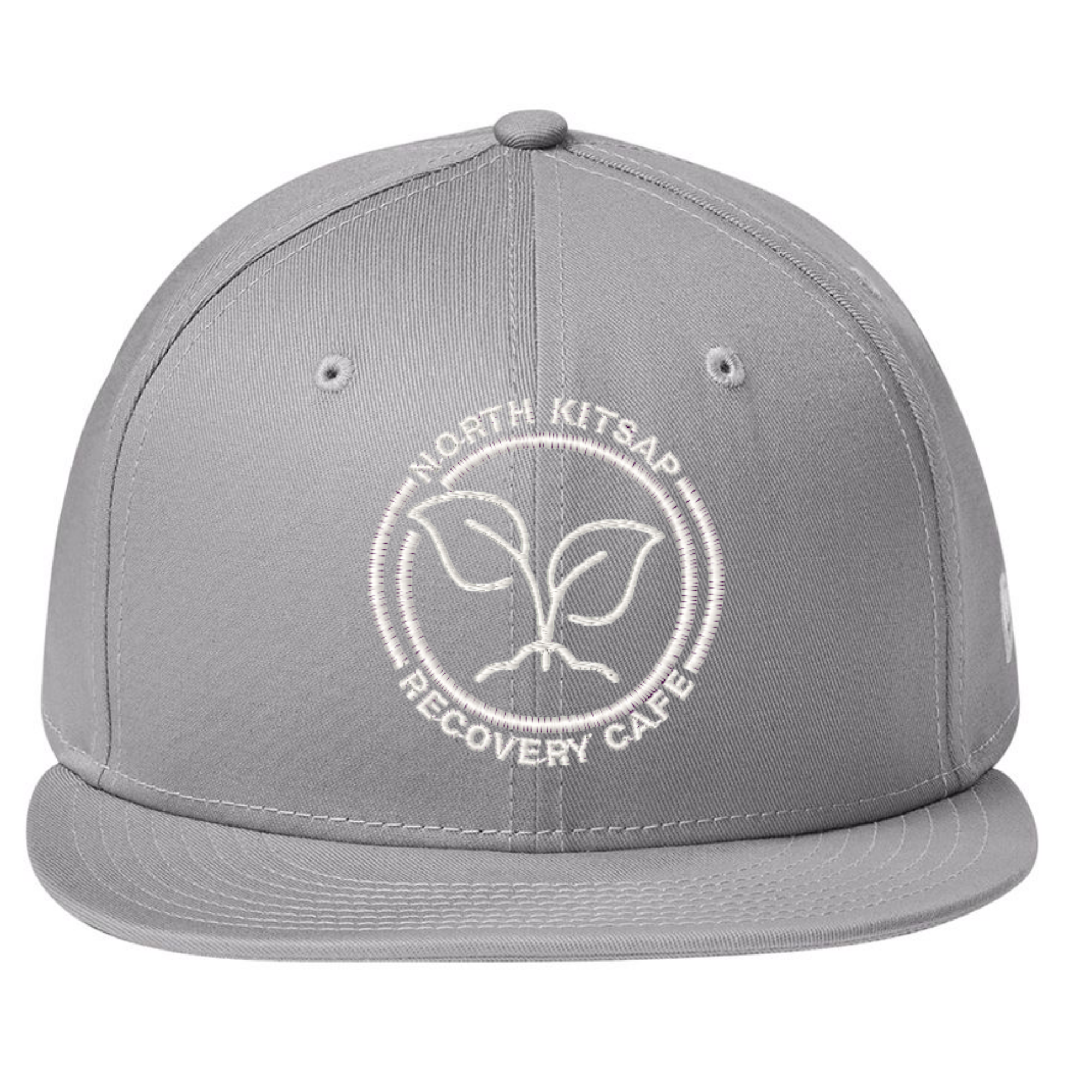NKR New Era Flat Bill Snap Back Embroidered Cafe Logo Hat - Shirtify