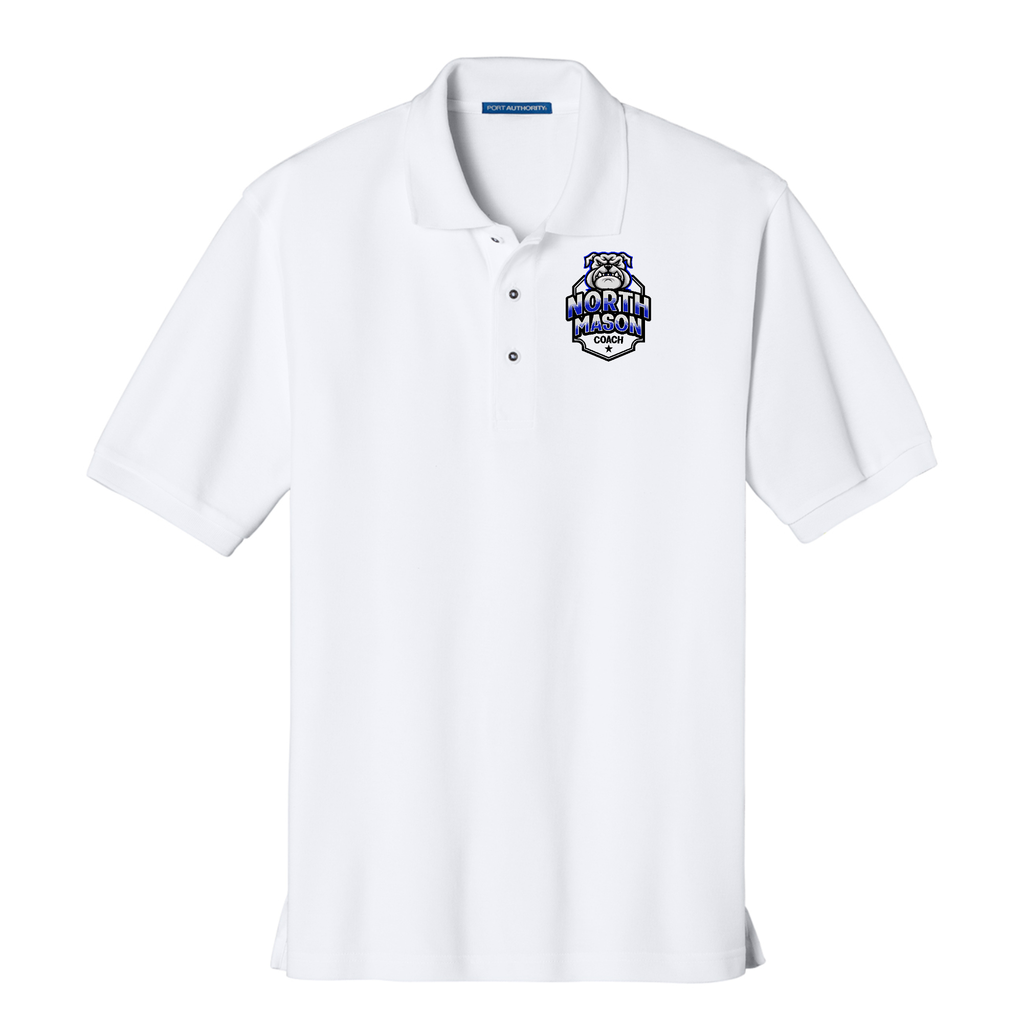 North Mason Coach Silk Touch Polo Printed Logo - Shirtify