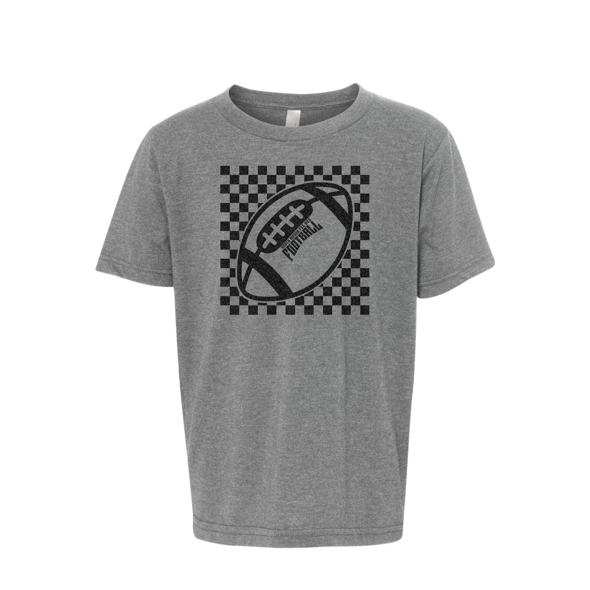 North Mason Checkerboard football Youth T-Shirt 3312