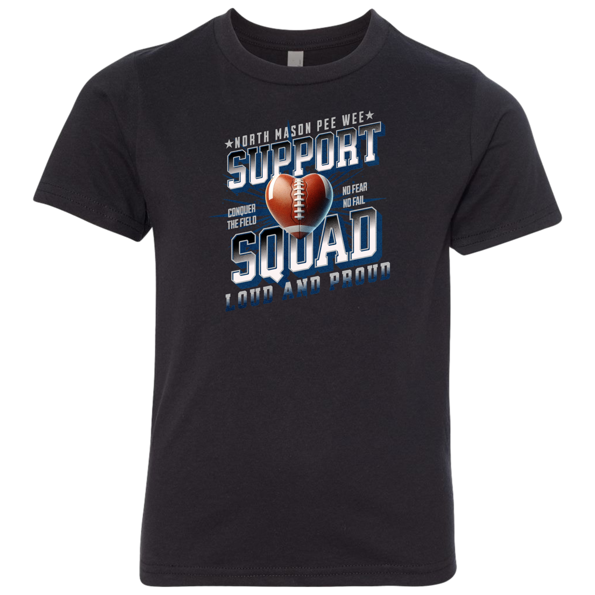 North Mason Football Youth T-Shirt Support Squad 3312