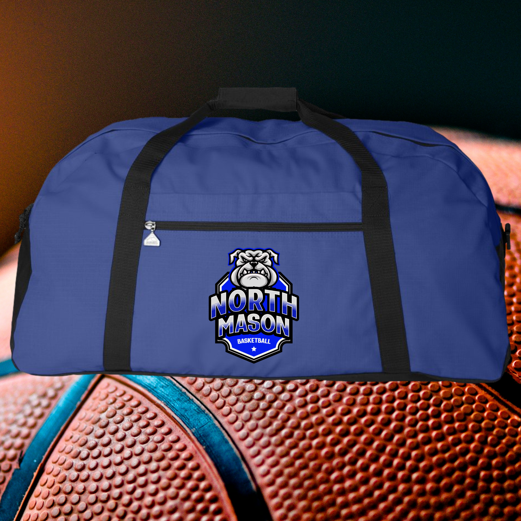 North Mason Basketball Duffel Bag 1703 - Shirtify