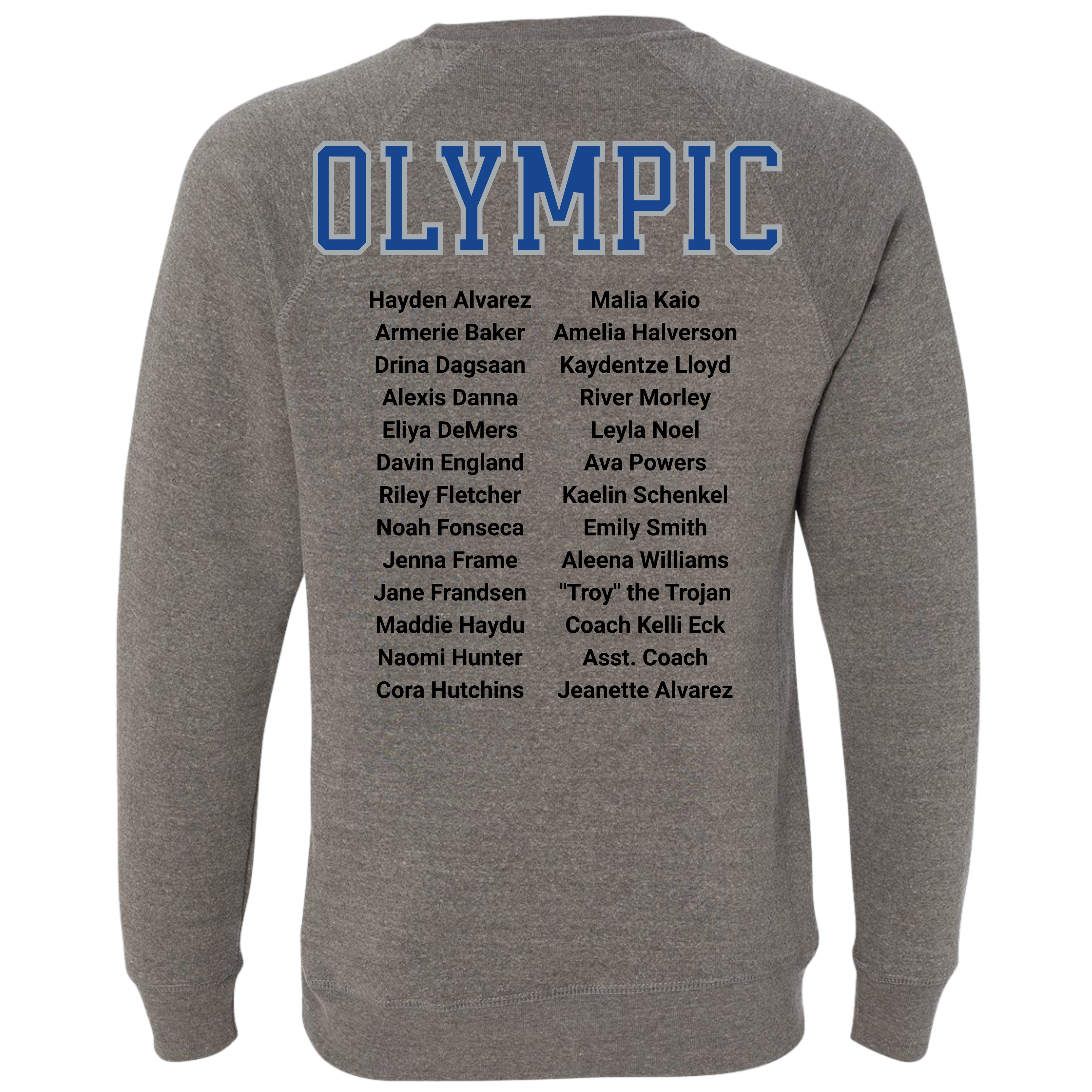 Olympic High School  Cheer - State Bound 2025 Crew Neck (PRM30SBC) - Shirtify