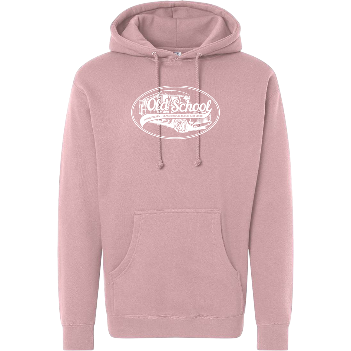 Old School White Logo Hoodie