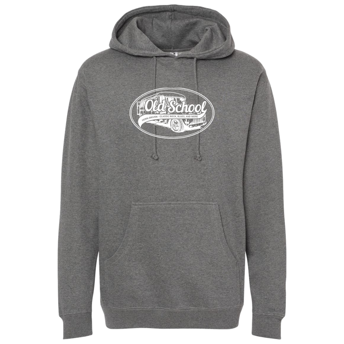 Old School White Logo Hoodie