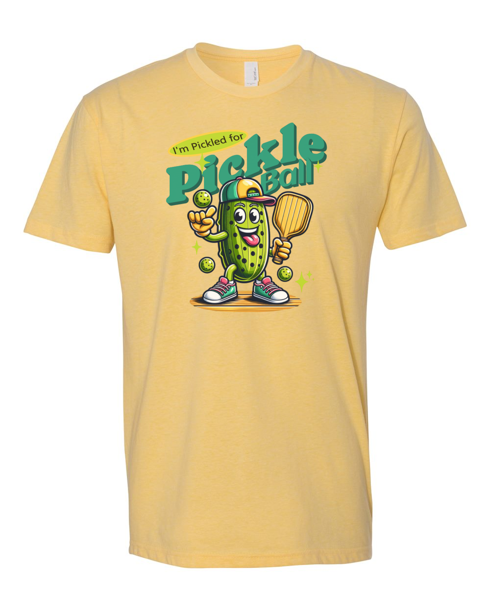 Pickled For Pickleball T-Shirt Banana Cream (NL6210F)