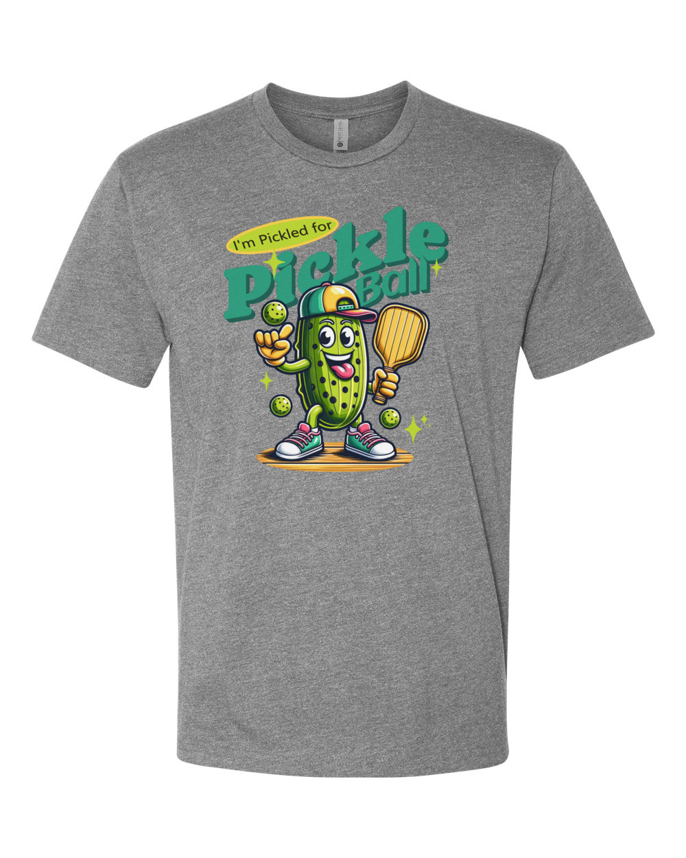 Pickled For Pickleball T-Shirt Dark Heather Grey (NL6210F)