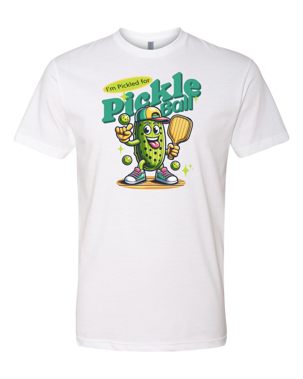 Pickled For Pickleball T-Shirt White (NL6210F)