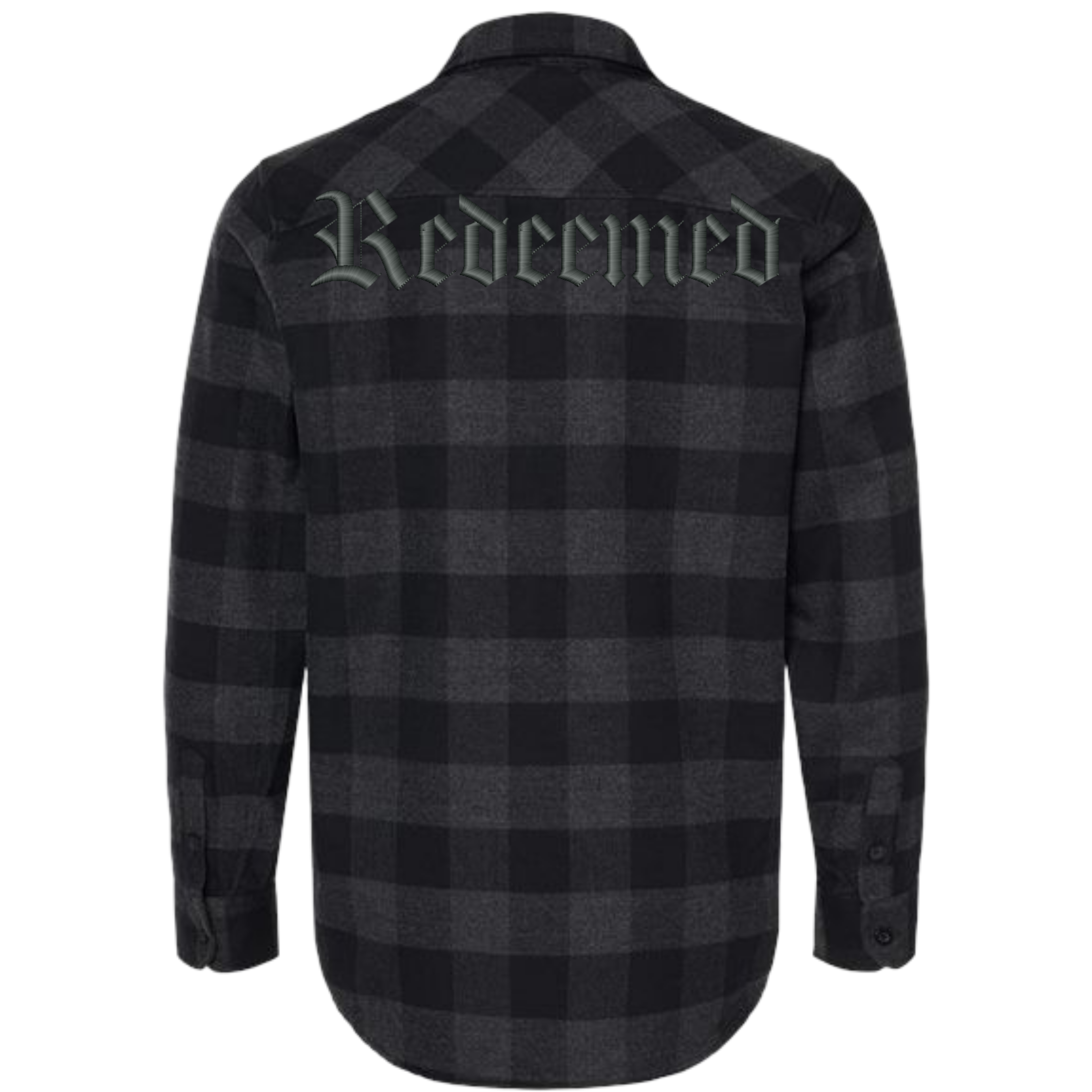 Redeemed Cloth Redeemed Flannel Shirt - Embroidered Comfort & Style for Every Outfit ...