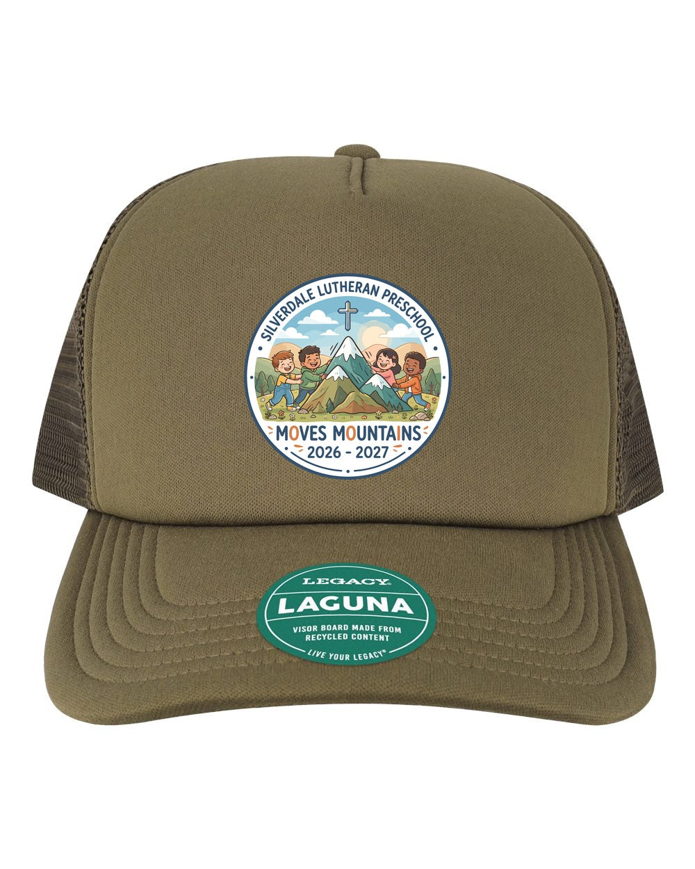 Silverdale Lutheran Preschool Laguna Trucker Cap - Brown (Printed)