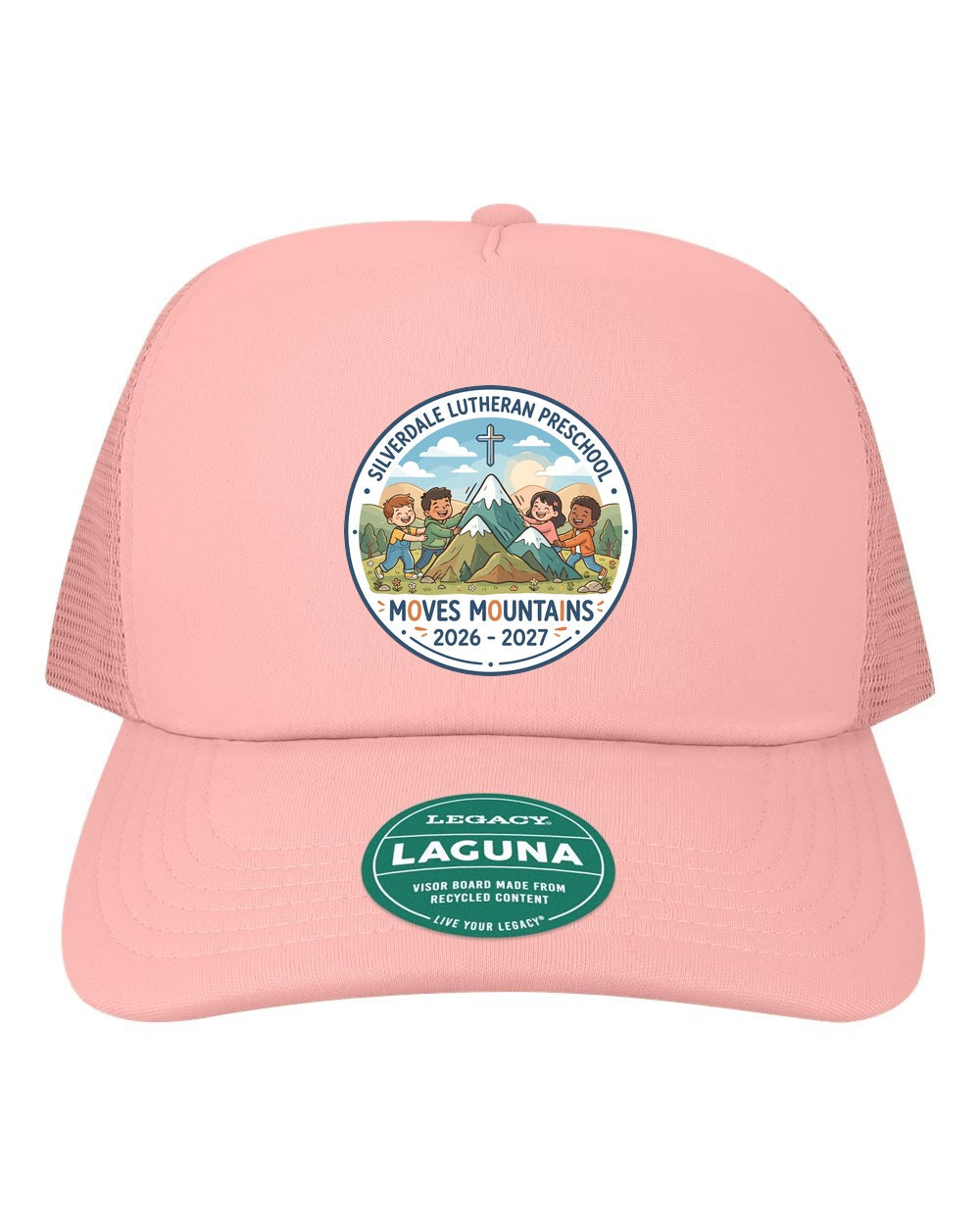 Silverdale Lutheran Preschool Laguna Trucker Cap - Dusty Rose (Printed)