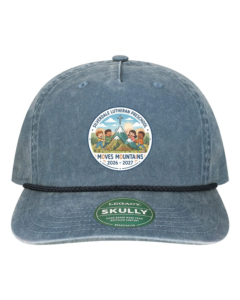 Silverdale Lutheran Preschool Skully Rope Cap - Navy (Printed)