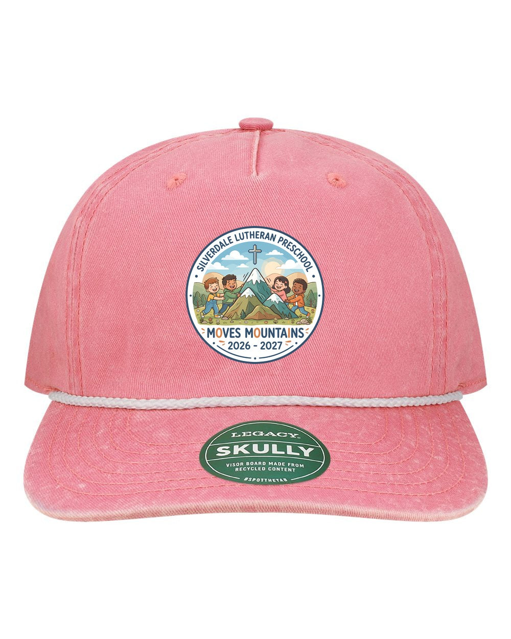 Silverdale Lutheran Preschool Skully Rope Cap - Pink (Printed)