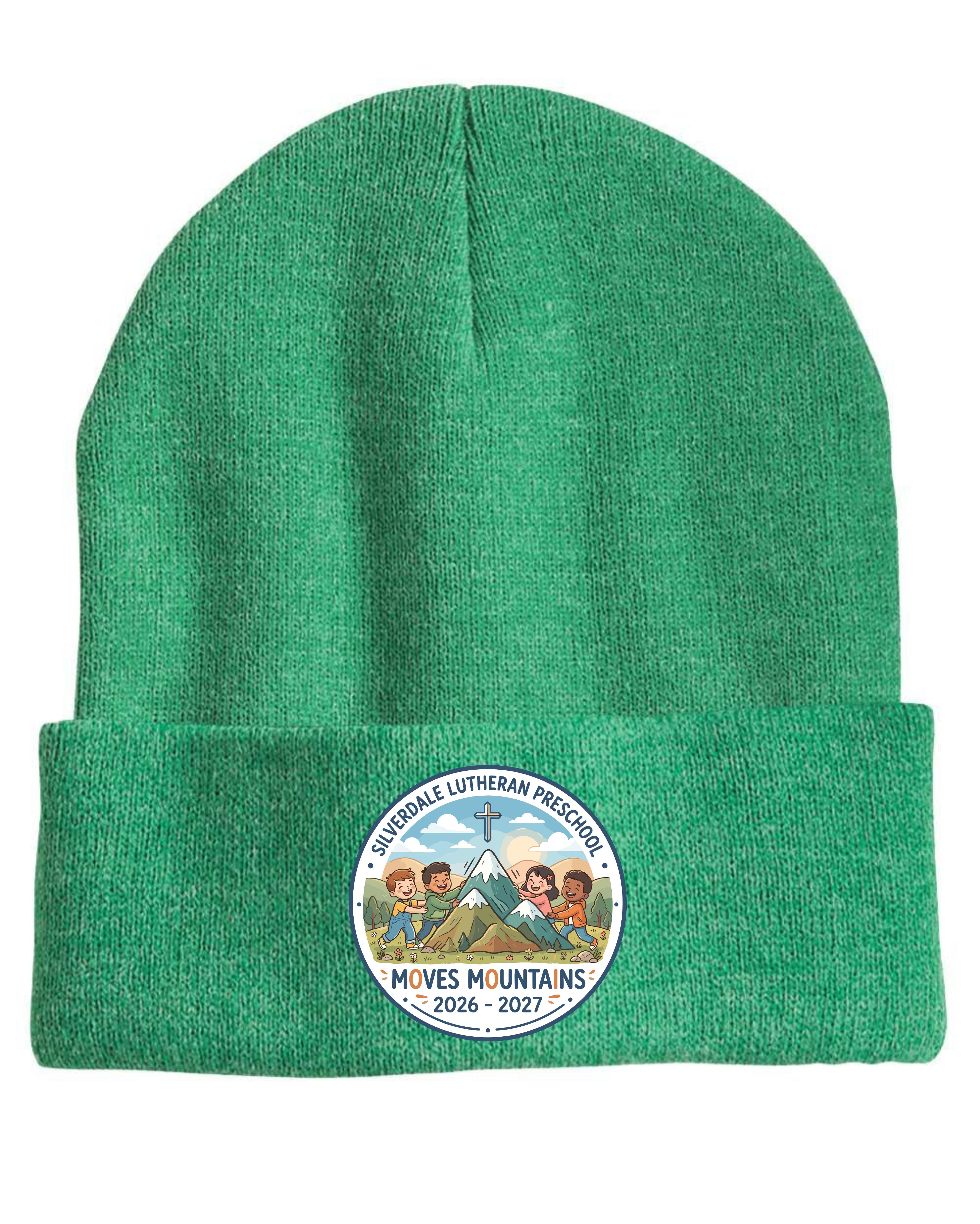 Silverdale Lutheran Preschool Cuffed Beanie - Heather Kelly (Printed)