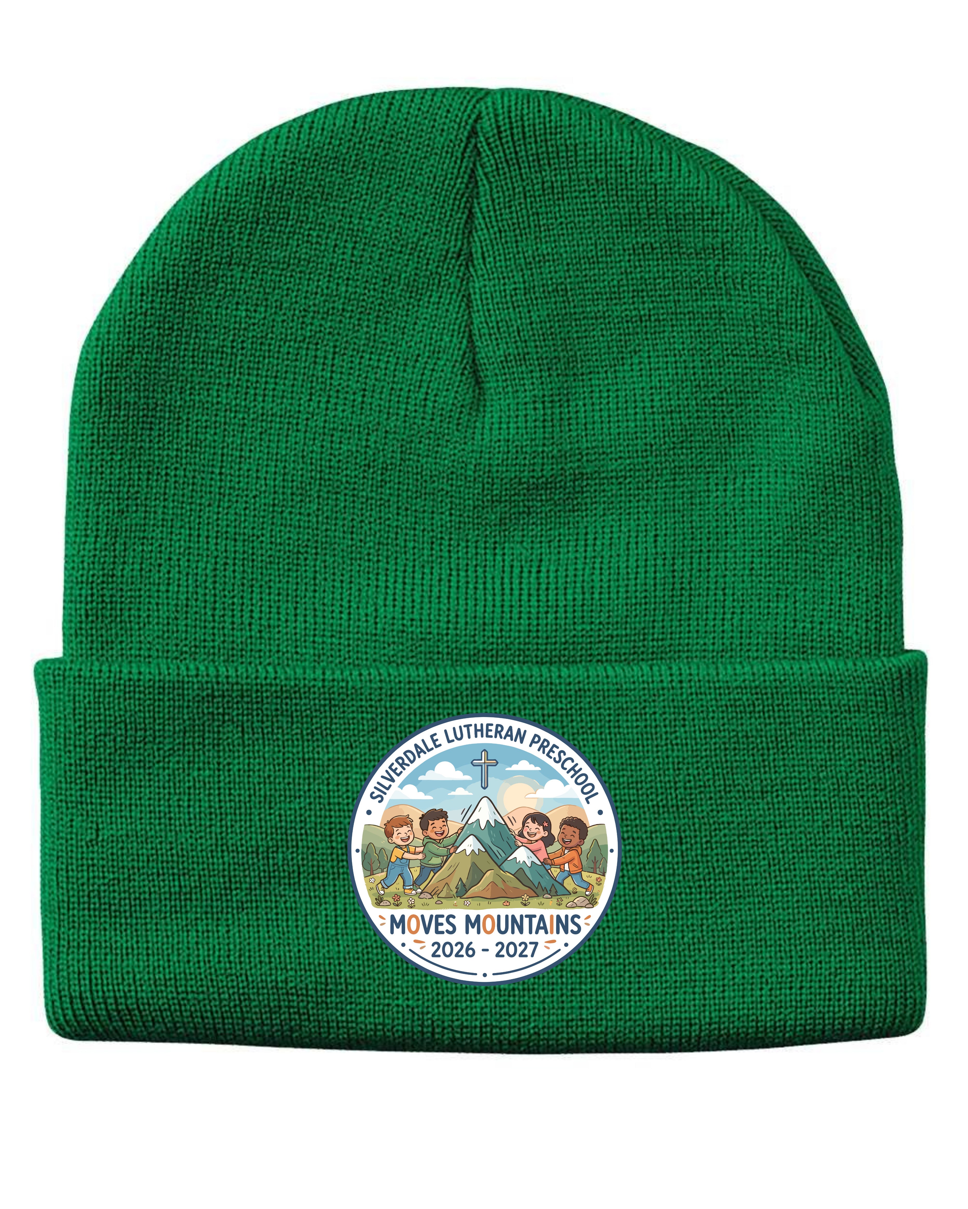 Silverdale Lutheran Preschool Cuffed Beanie - Kelly (Printed)