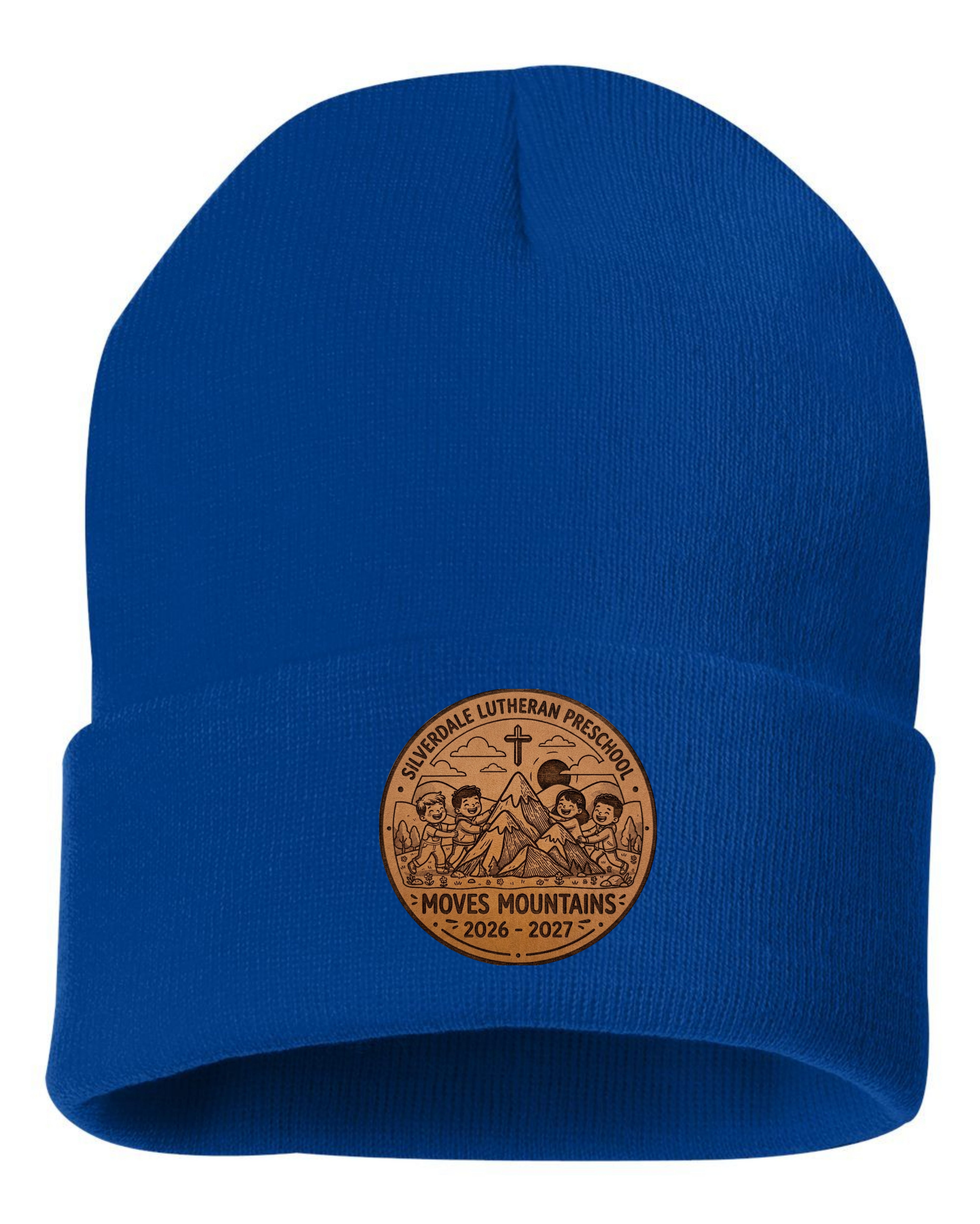 Silverdale Lutheran Preschool Cuffed Beanie - Royal (Engraved)
