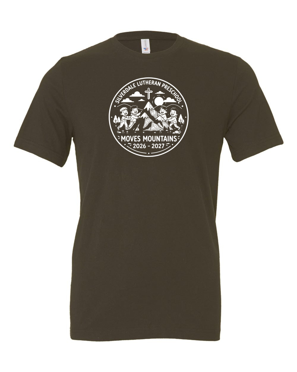 Adult Silverdale Lutheran Preschool T-Shirt - Army