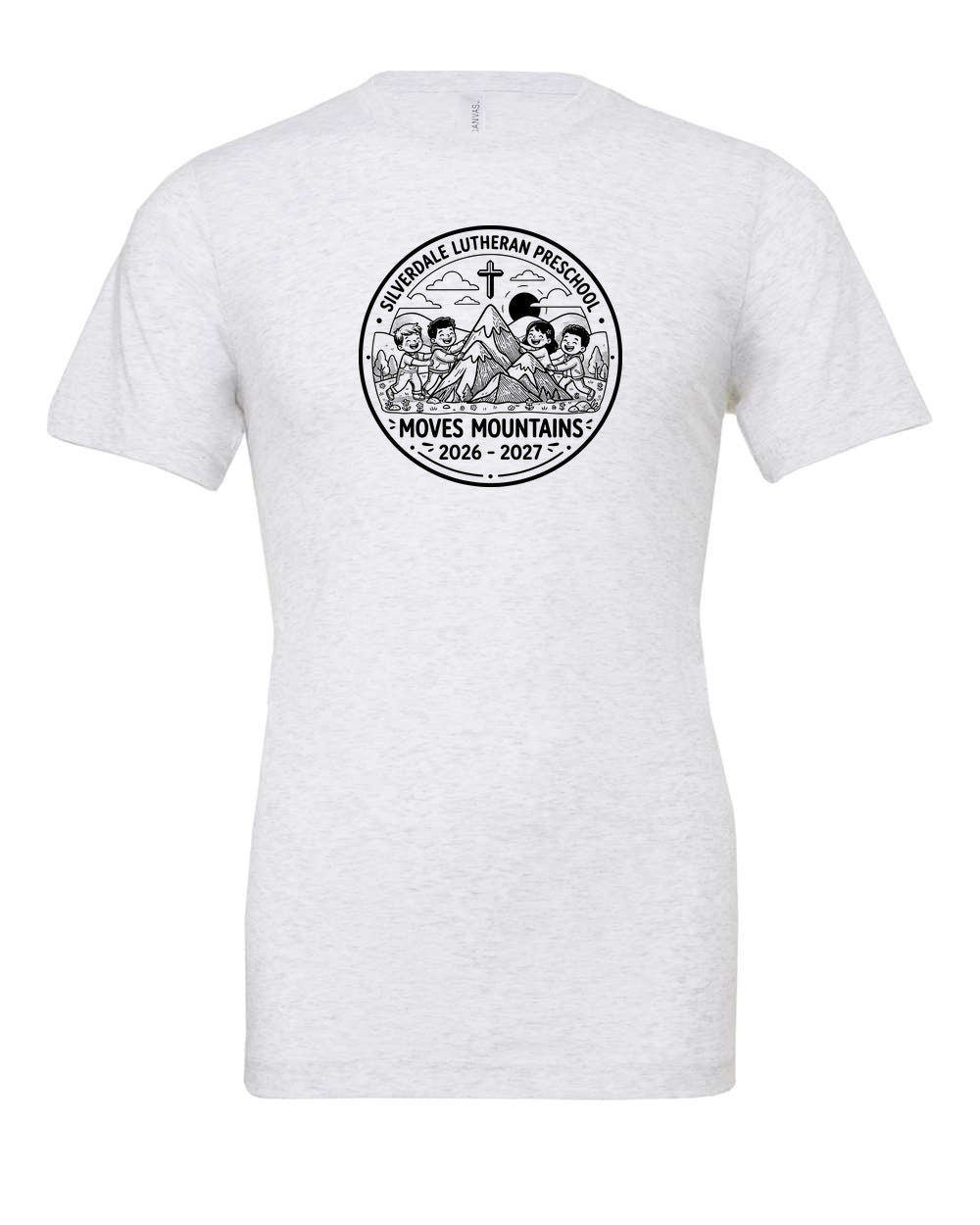 Adult Silverdale Lutheran Preschool T-Shirt - Ash