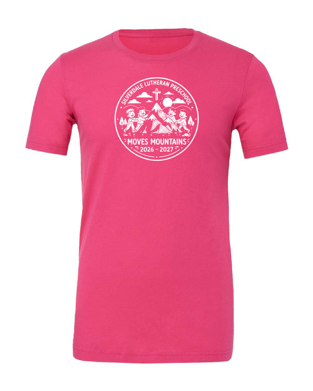 Adult Silverdale Lutheran Preschool T-Shirt - Berry