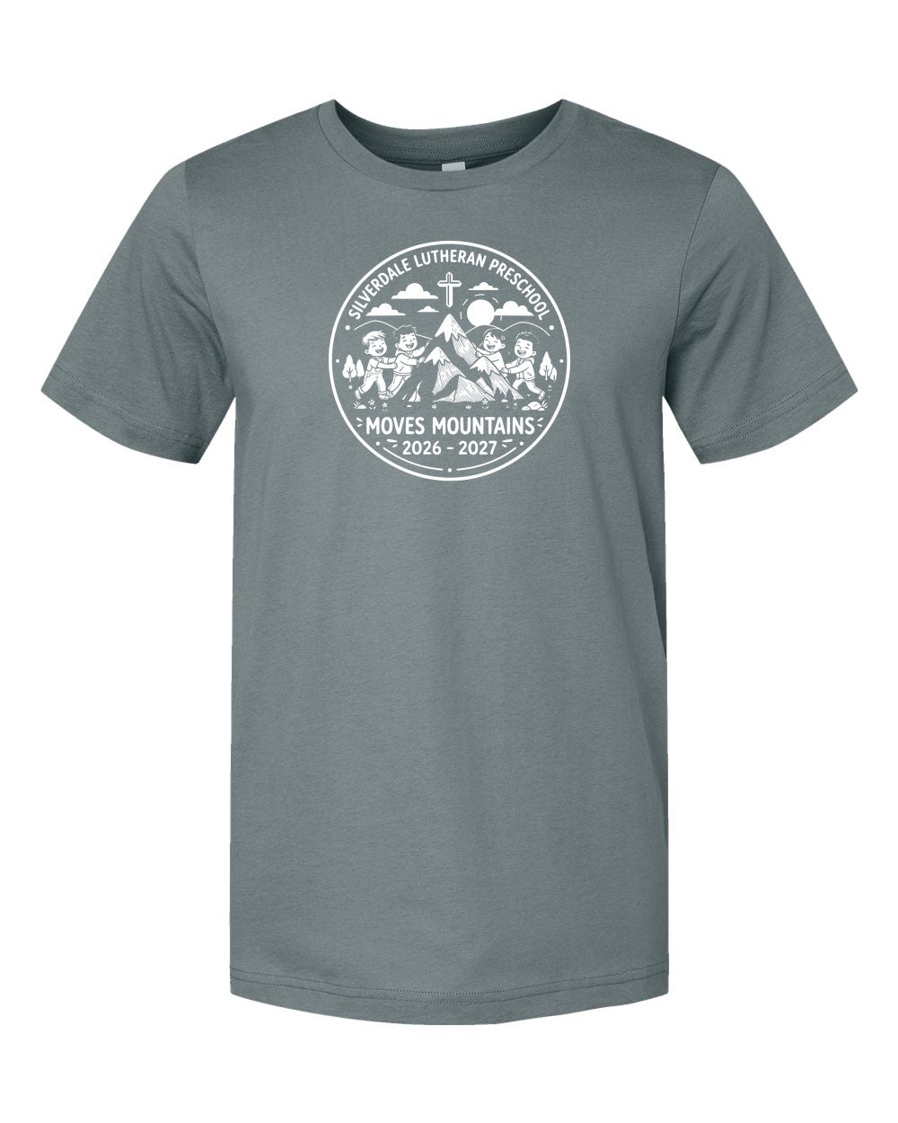 Adult Silverdale Lutheran Preschool T-Shirt - Blue Storm