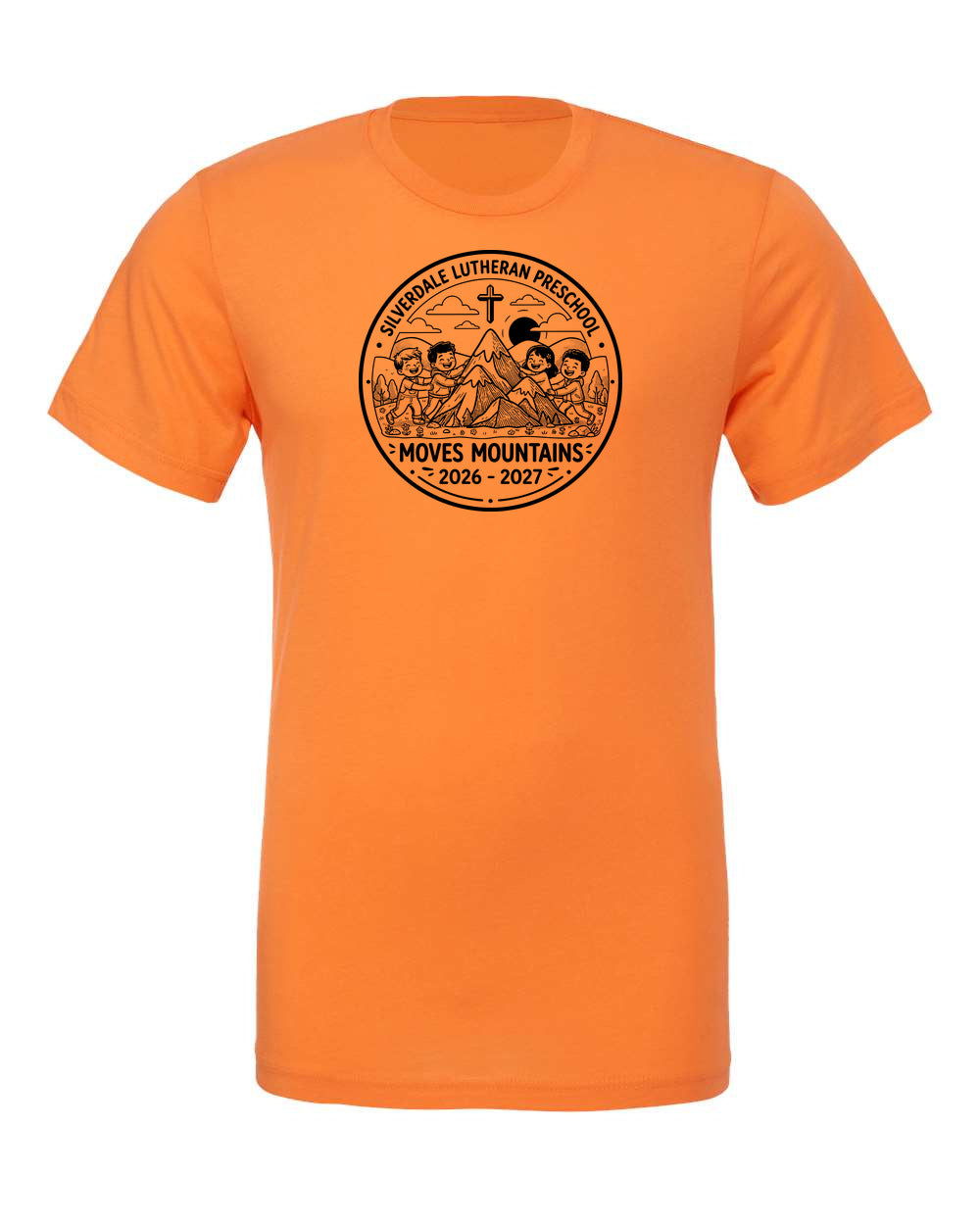 Adult Silverdale Lutheran Preschool T-Shirt - Burnt Orange
