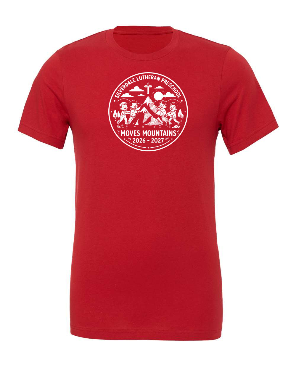 Adult Silverdale Lutheran Preschool T-Shirt - Canvas Red