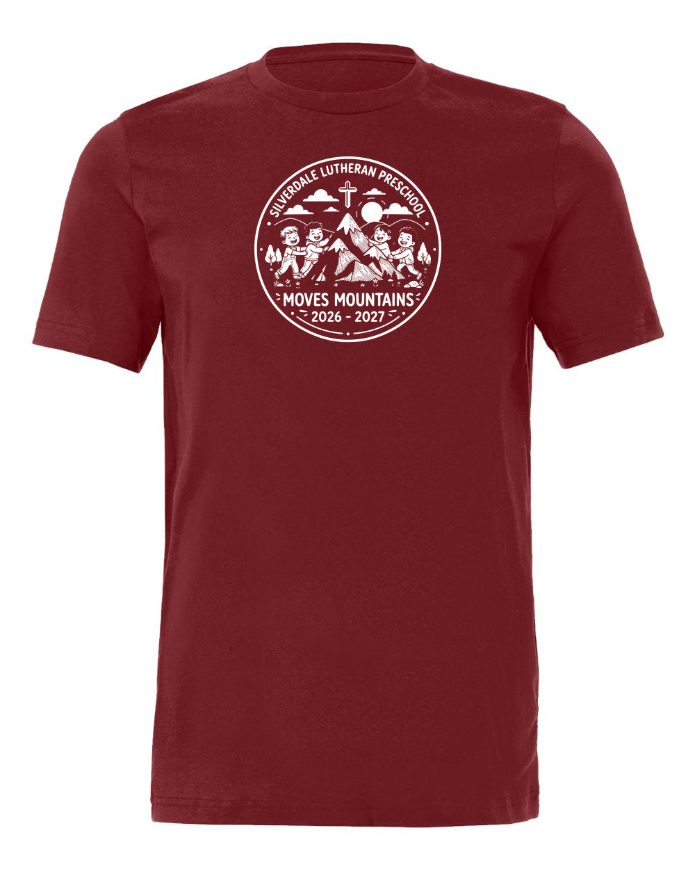 Adult Silverdale Lutheran Preschool T-Shirt - Cardinal