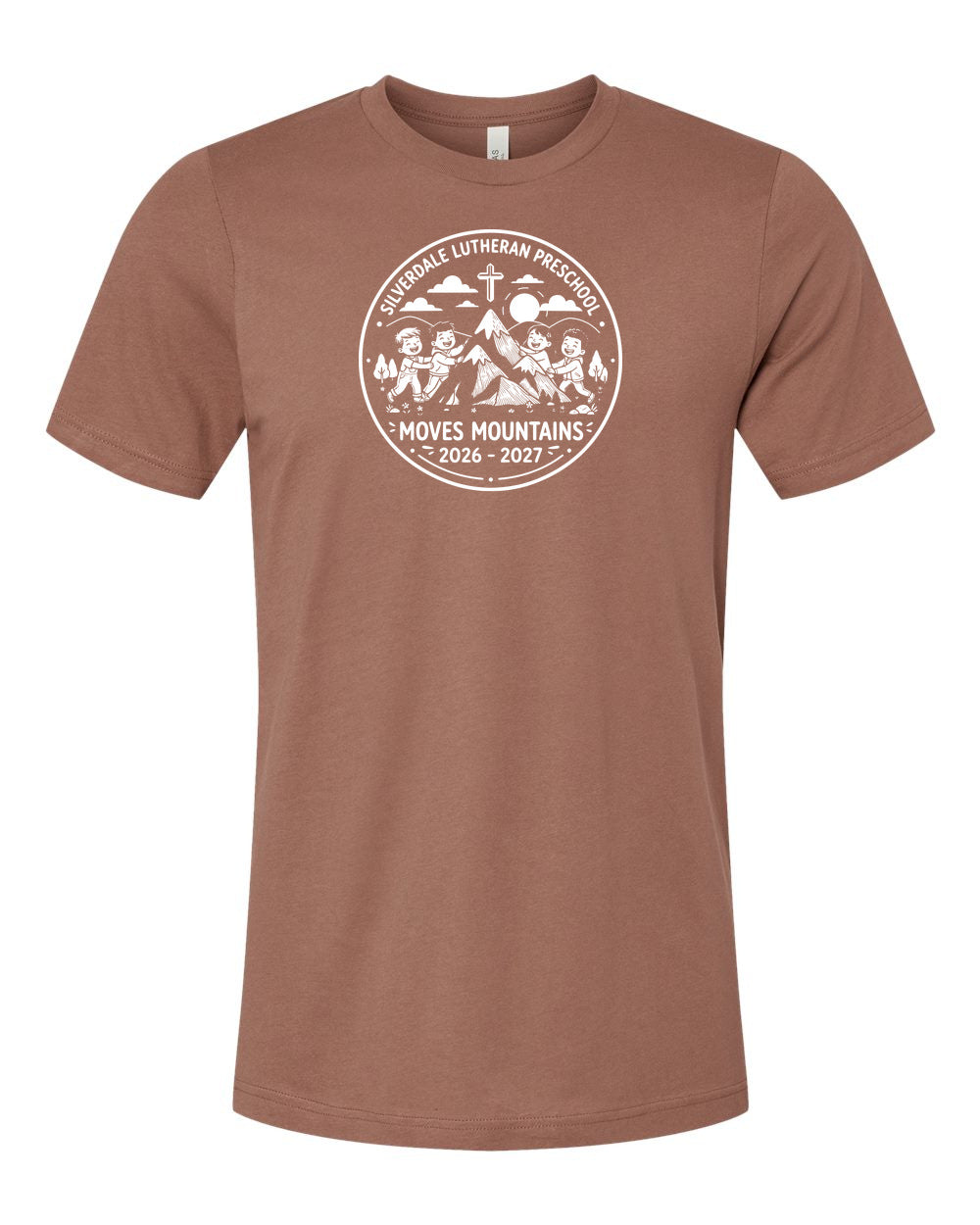 Adult Silverdale Lutheran Preschool T-Shirt - Chestnut