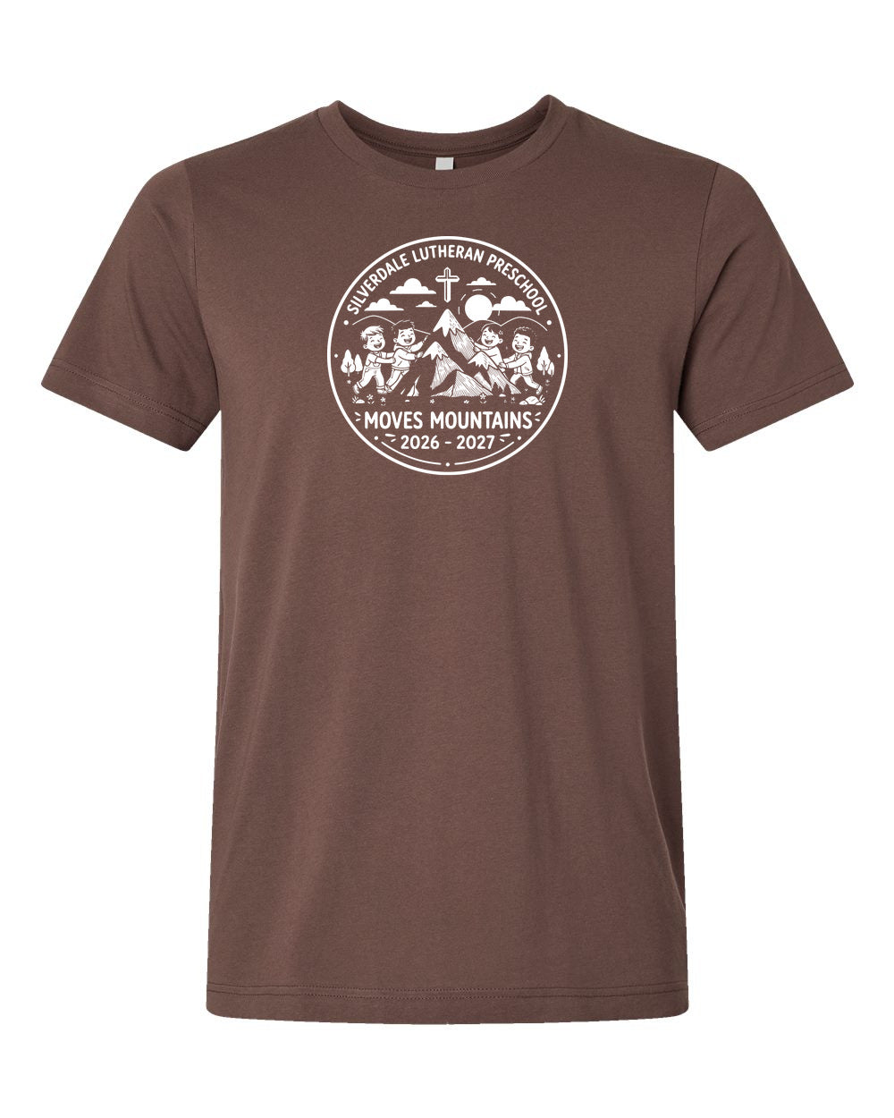 Adult Silverdale Lutheran Preschool T-Shirt - Cocoa