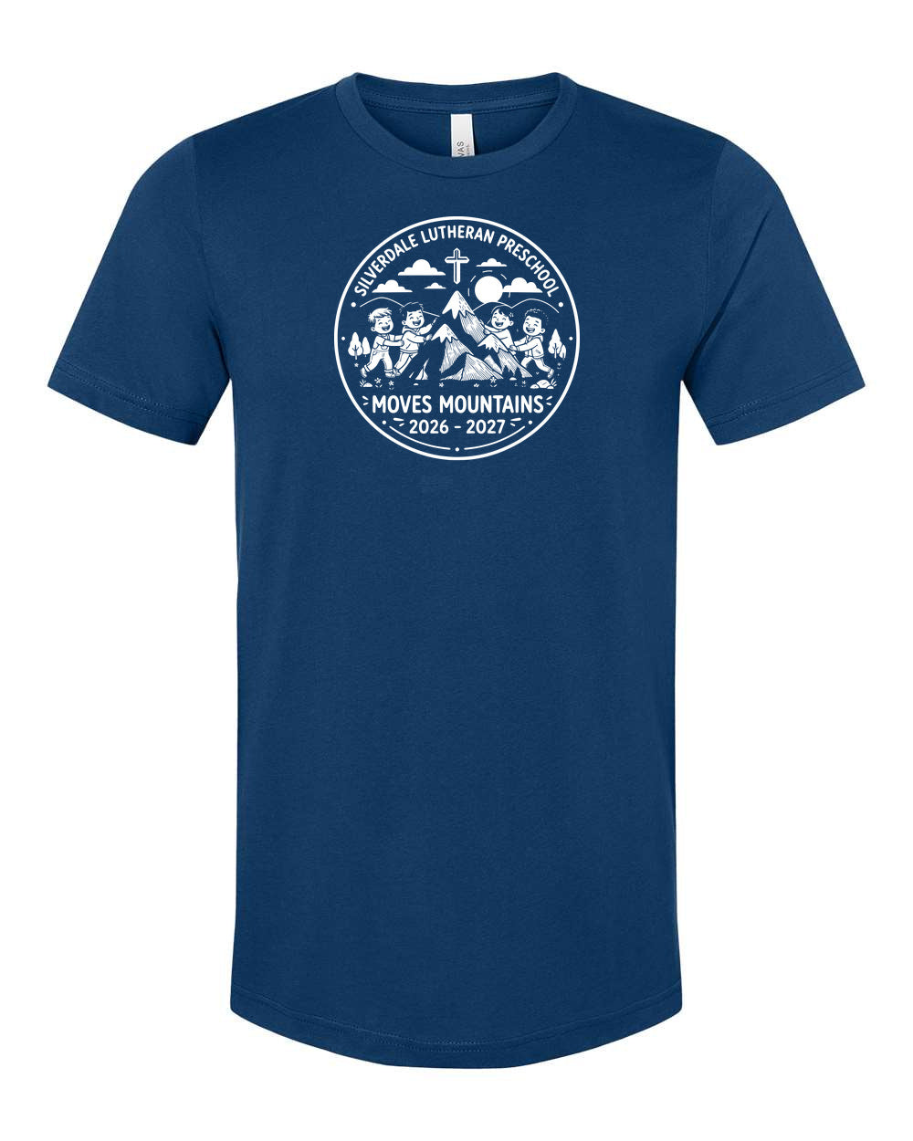 Adult Silverdale Lutheran Preschool T-Shirt - Cool Blue