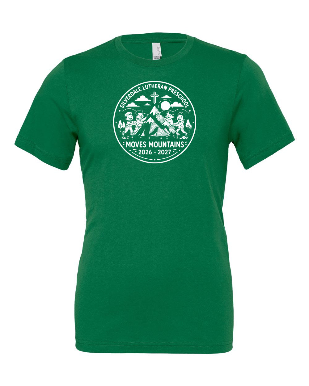 Adult Silverdale Lutheran Preschool T-Shirt - Evergreen
