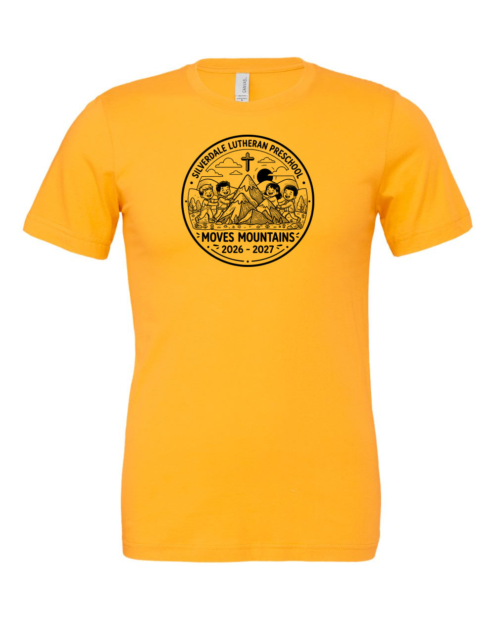 Adult Silverdale Lutheran Preschool T-Shirt - Gold