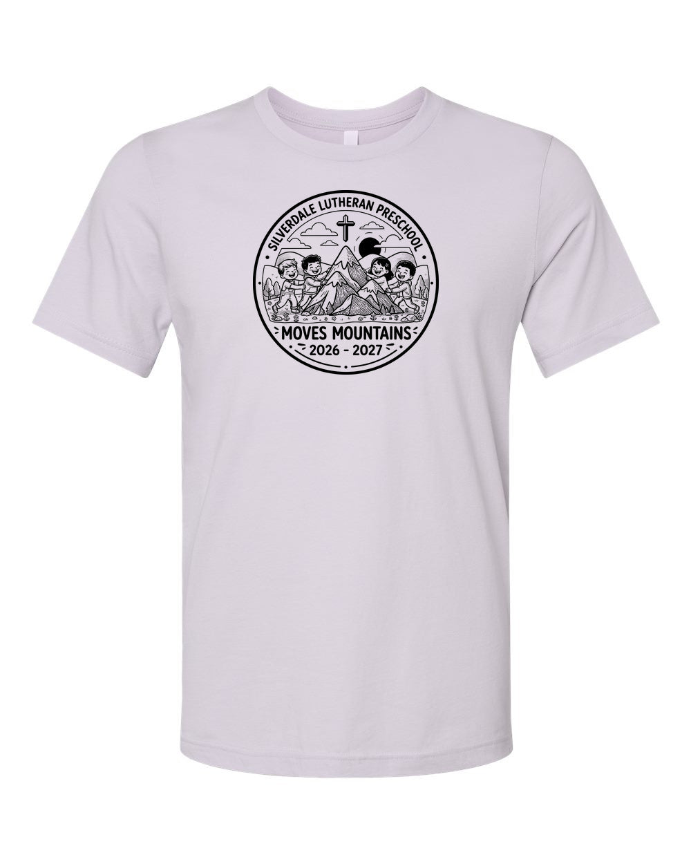 Adult Silverdale Lutheran Preschool T-Shirt - Lavender Dust