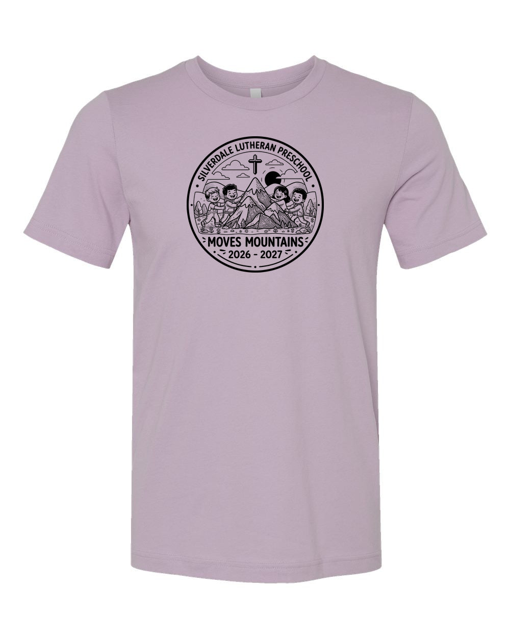 Adult Silverdale Lutheran Preschool T-Shirt - Light Violet