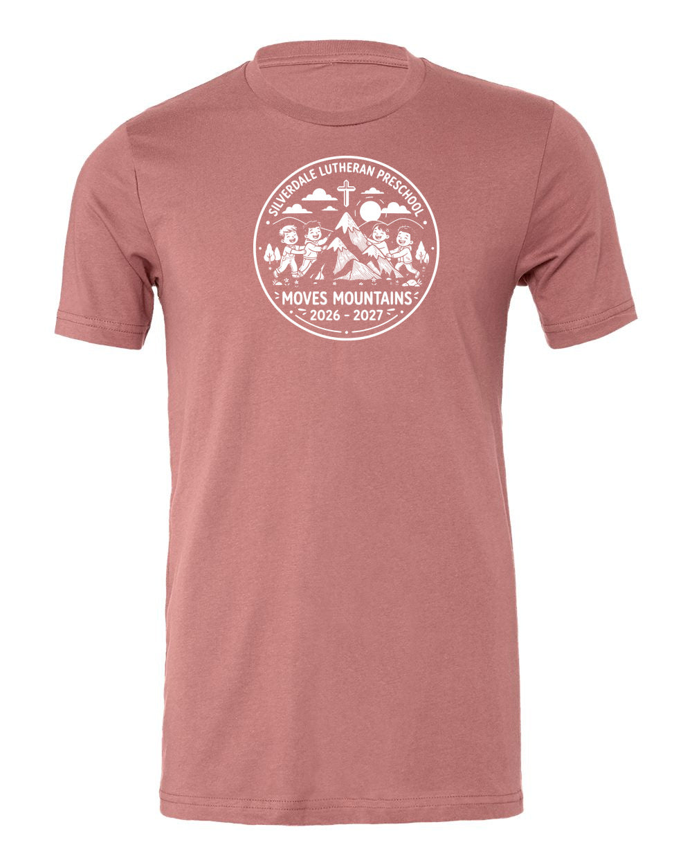 Adult Silverdale Lutheran Preschool T-Shirt - Mauve