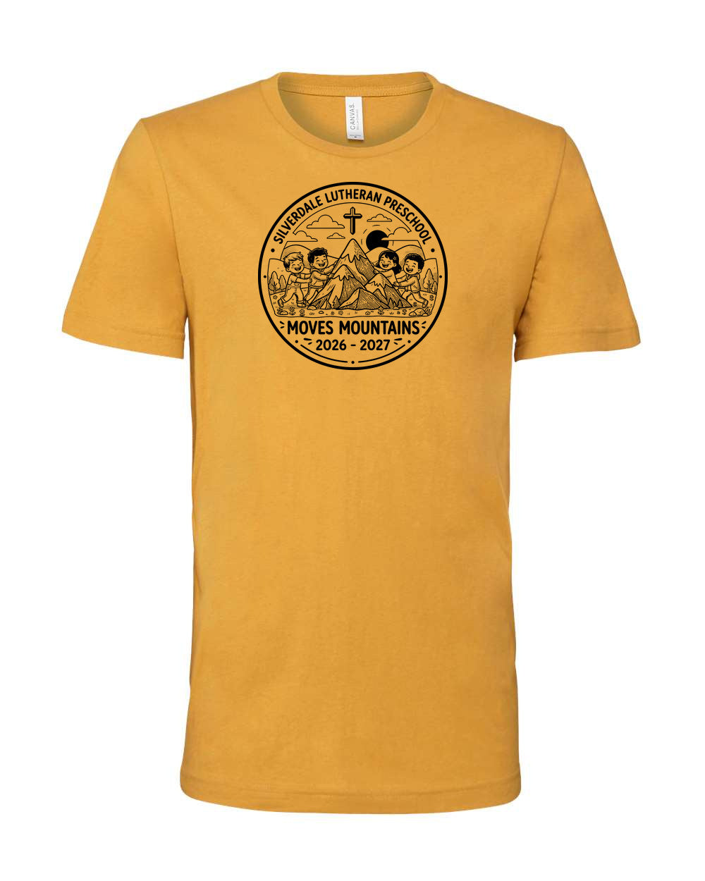 Adult Silverdale Lutheran Preschool T-Shirt - Mustard