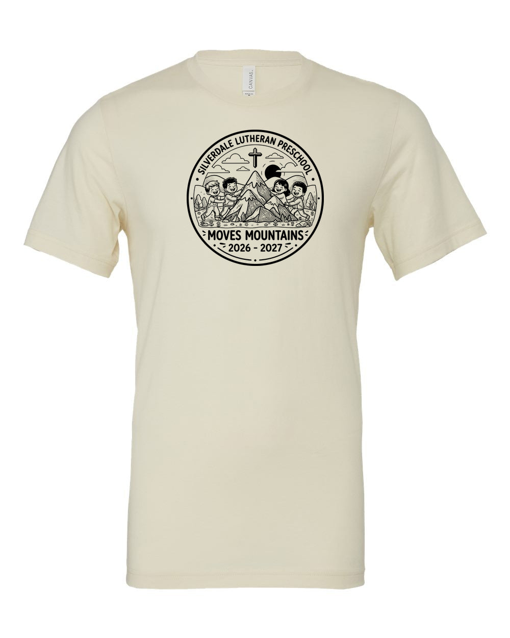 Adult Silverdale Lutheran Preschool T-Shirt - Natural