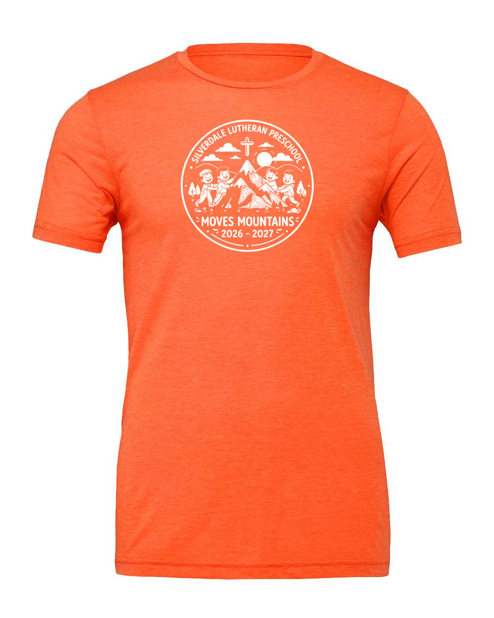 Adult Silverdale Lutheran Preschool T-Shirt - Orange