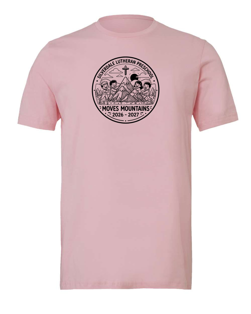 Adult Silverdale Lutheran Preschool T-Shirt - Pink